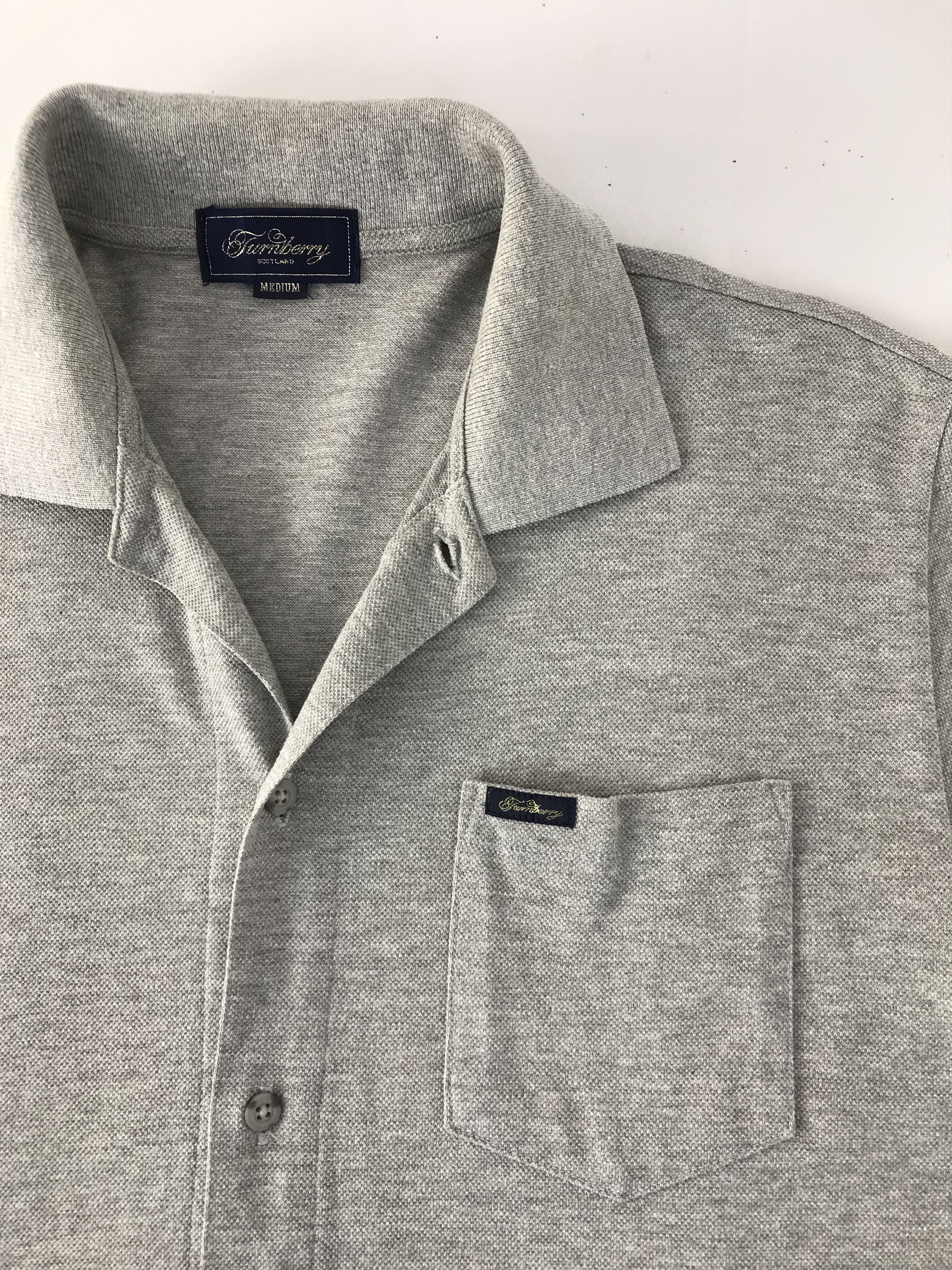 Burberry Burberry Scotland Button Up Singgle Pocket Polo Shirt Size US M / EU 48-50 / 2 - 4 Thumbnail