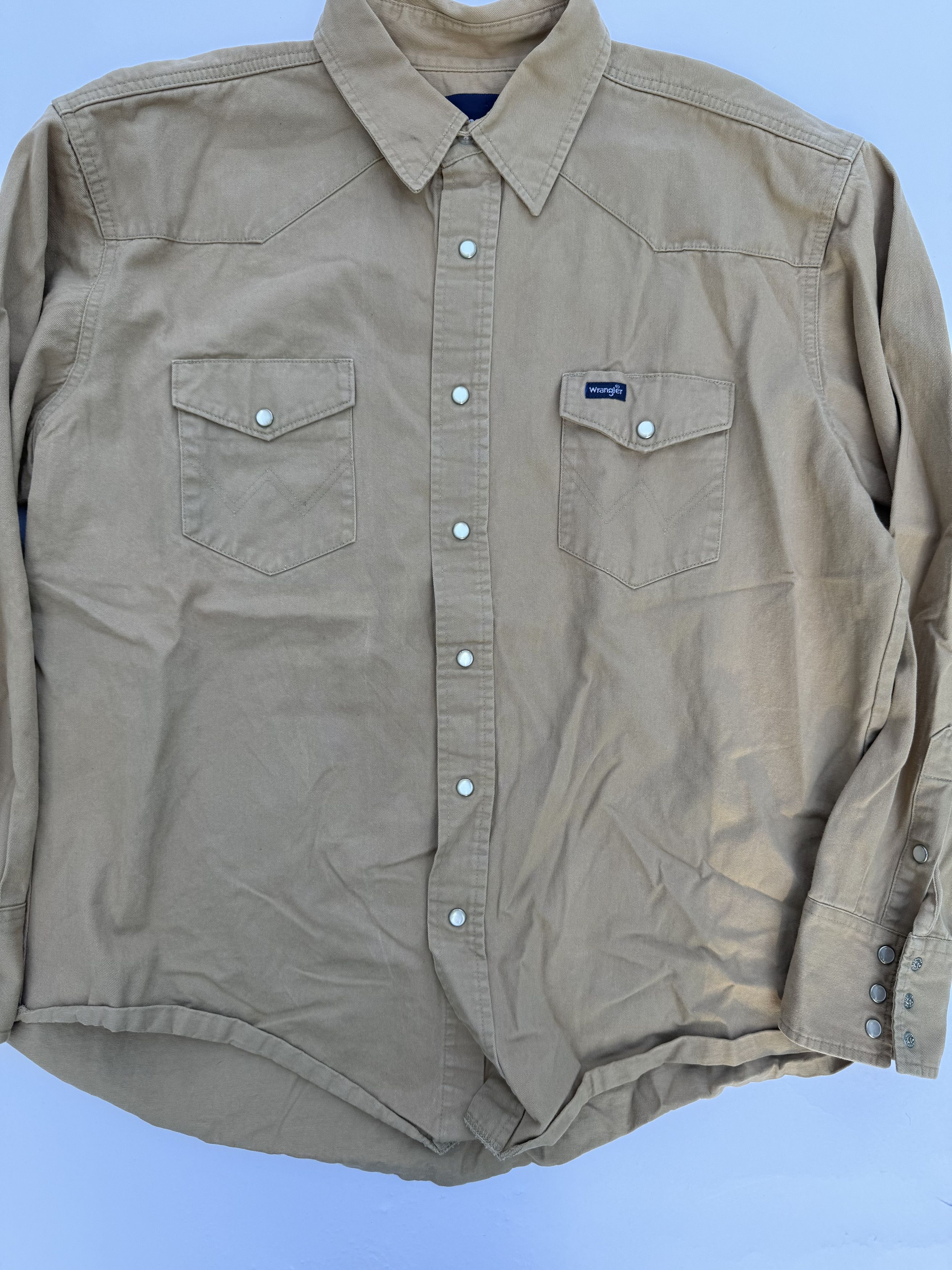 Wrangler Vintage Wrangler Western Snap Shirt Size US XL / EU 56 / 4 - 3 Thumbnail