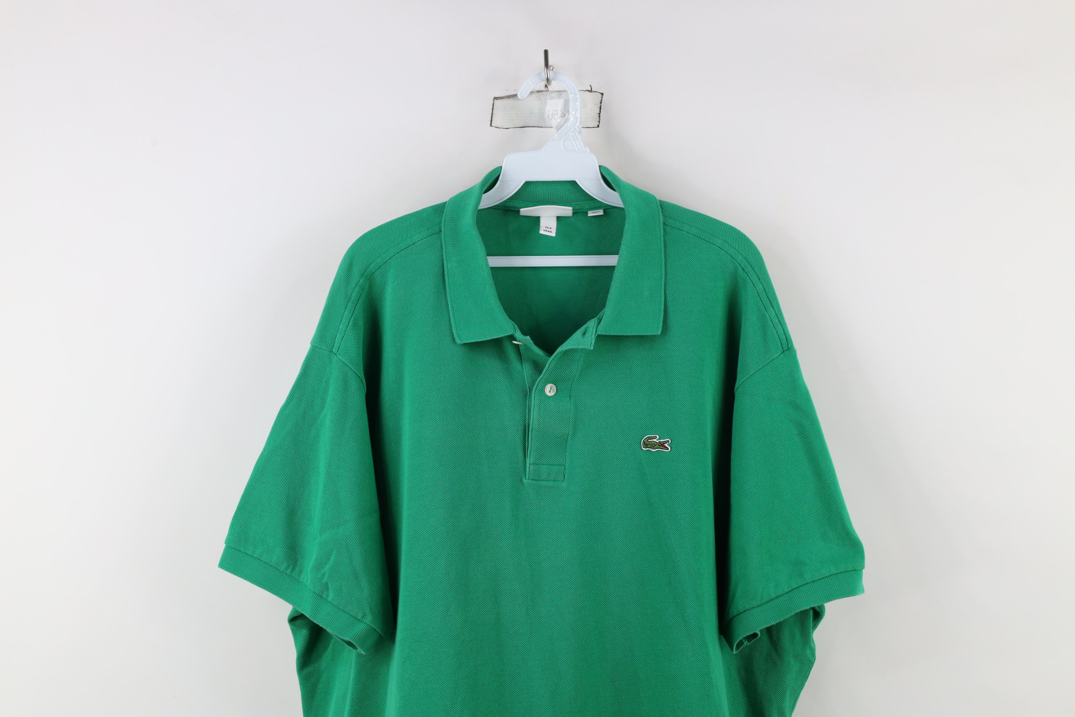 Lacoste Lacoste Logo Short Sleeve Collared Polo Shirt Kelly Green Size US XXL / EU 58 / 5 - 2 Thumbnail
