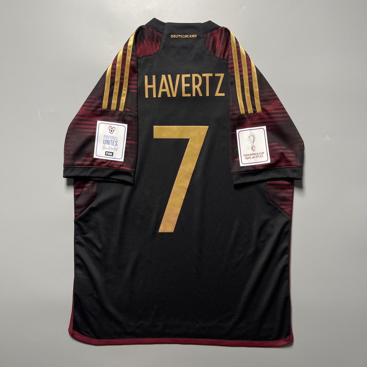 Adidas GERMANY ADIDAS 2022 WORLD CUP SOCCER AWAY JERSEY #7 HAVERTZ Size US M / EU 48-50 / 2 - 1 Thumbnail