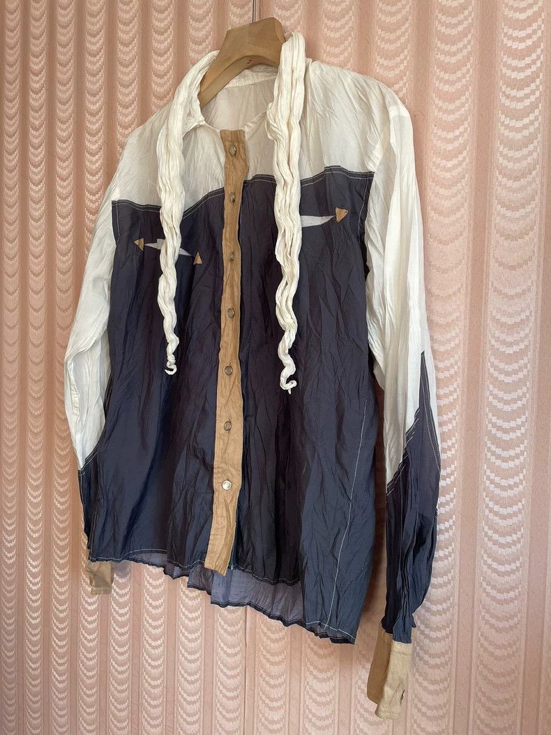 Issey Miyake issey miyake size:2 Pleated multicolored shirt 2505-Nextar Size XXS / US 00 / IT 34 - 2 Thumbnail