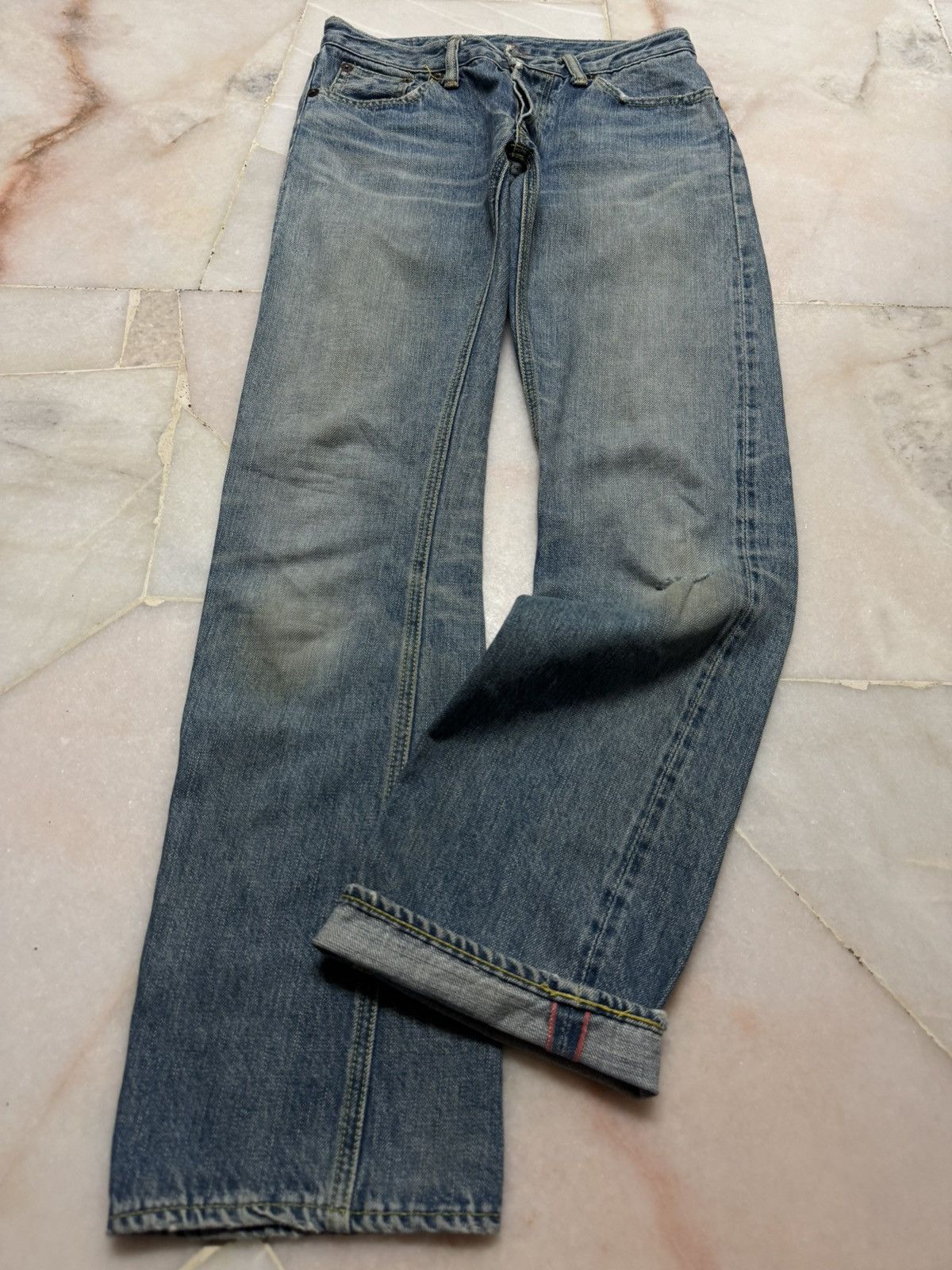 14th Addiction 💥SELVEDGE💥90's KATOTOGI MADE IN JAPAN FADED SELVEDGE FLARED Size US 26 / EU 42 - 19 Thumbnail