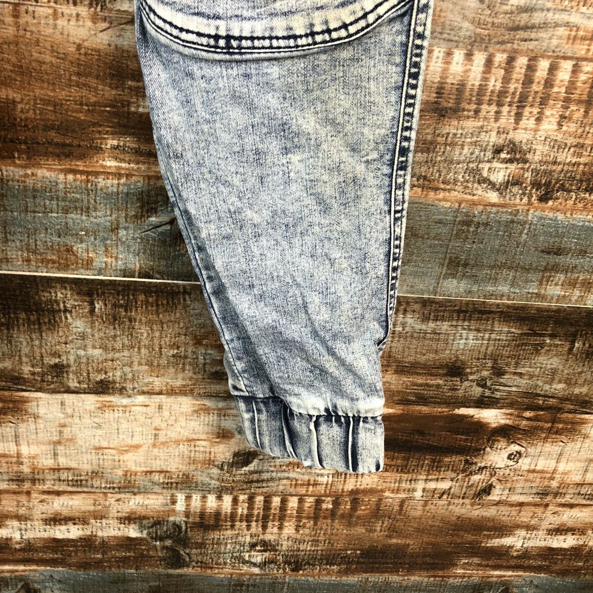 Japanese Brand Field Core Blue Denim utility tactical jogger Pants #A2173 Size US 32 / EU 48 - 14 Thumbnail