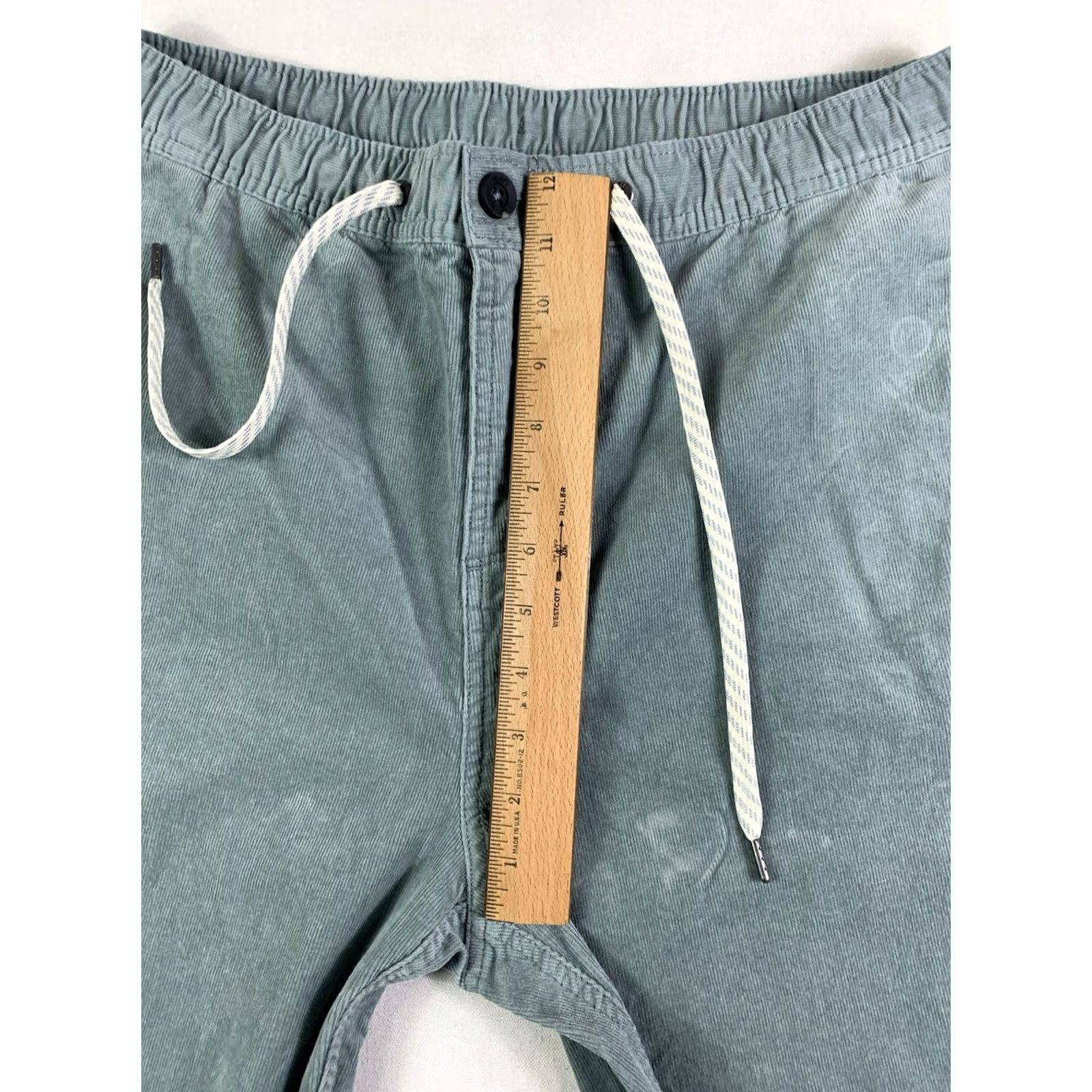 Vuori Vuori Corduroy Pants Mens Large Green Elastic Drawstring V440 Stretch (fit 32x30) Size US 33 - 6 Thumbnail