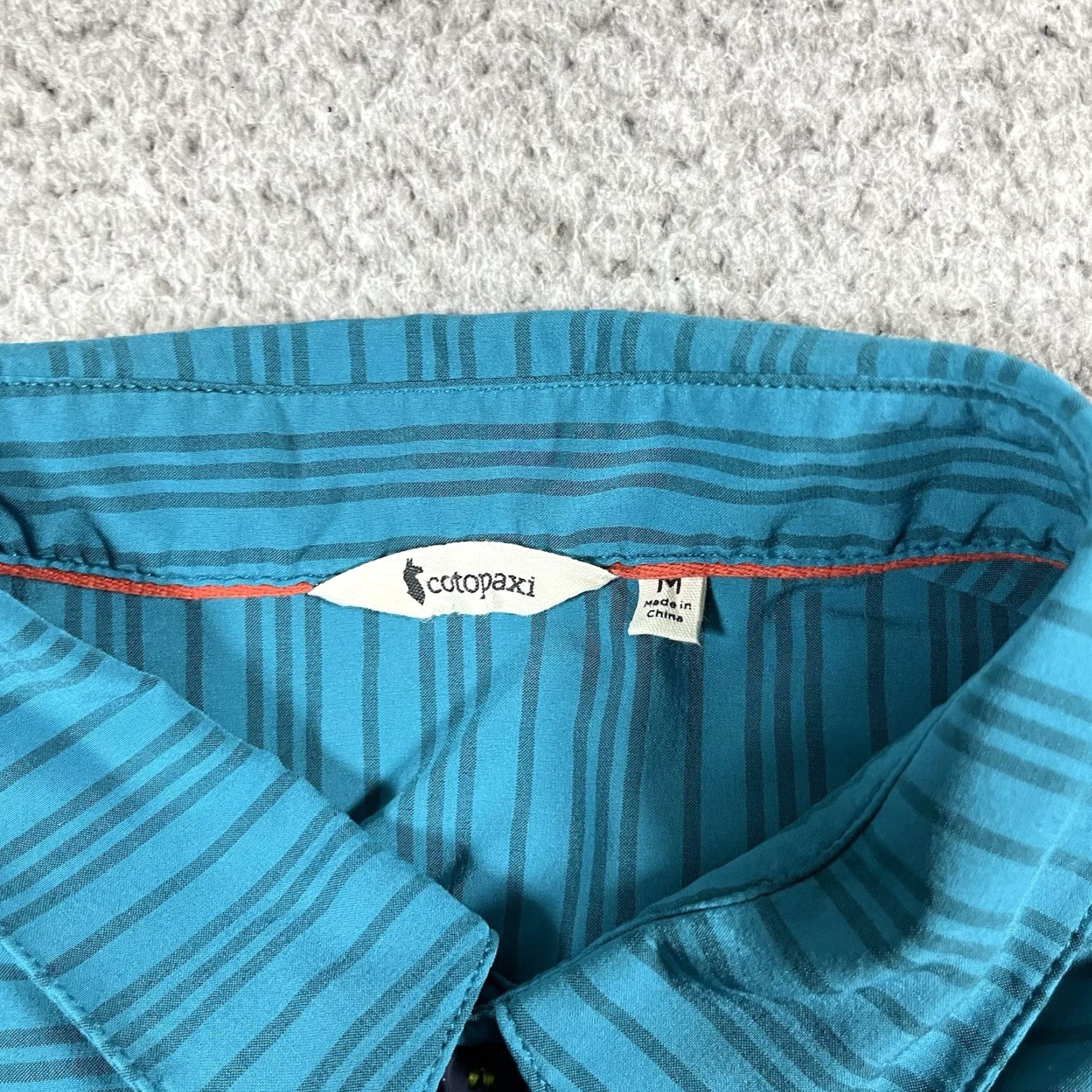 Cotopaxi Cotopaxi Shirt Men M Stripe Button Pocket Lightweight Short Sleeve Travel Cambio Size US M / EU 48-50 / 2 - 2 Thumbnail