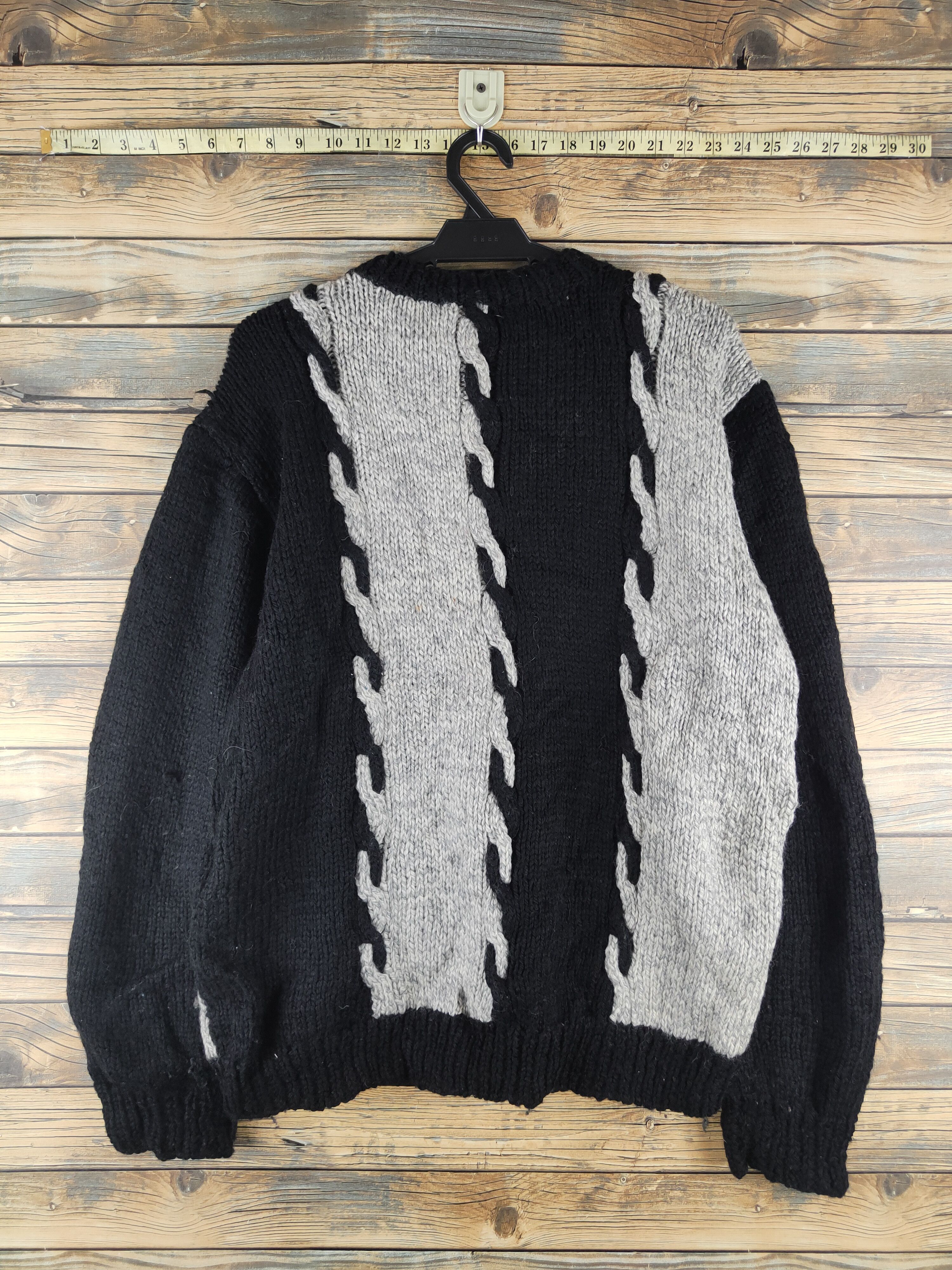 Japanese Brand DL Japanese Brand Black Gray Knitwear Sweatshirts #46-435 Size US L / EU 52-54 / 3 - 7 Thumbnail