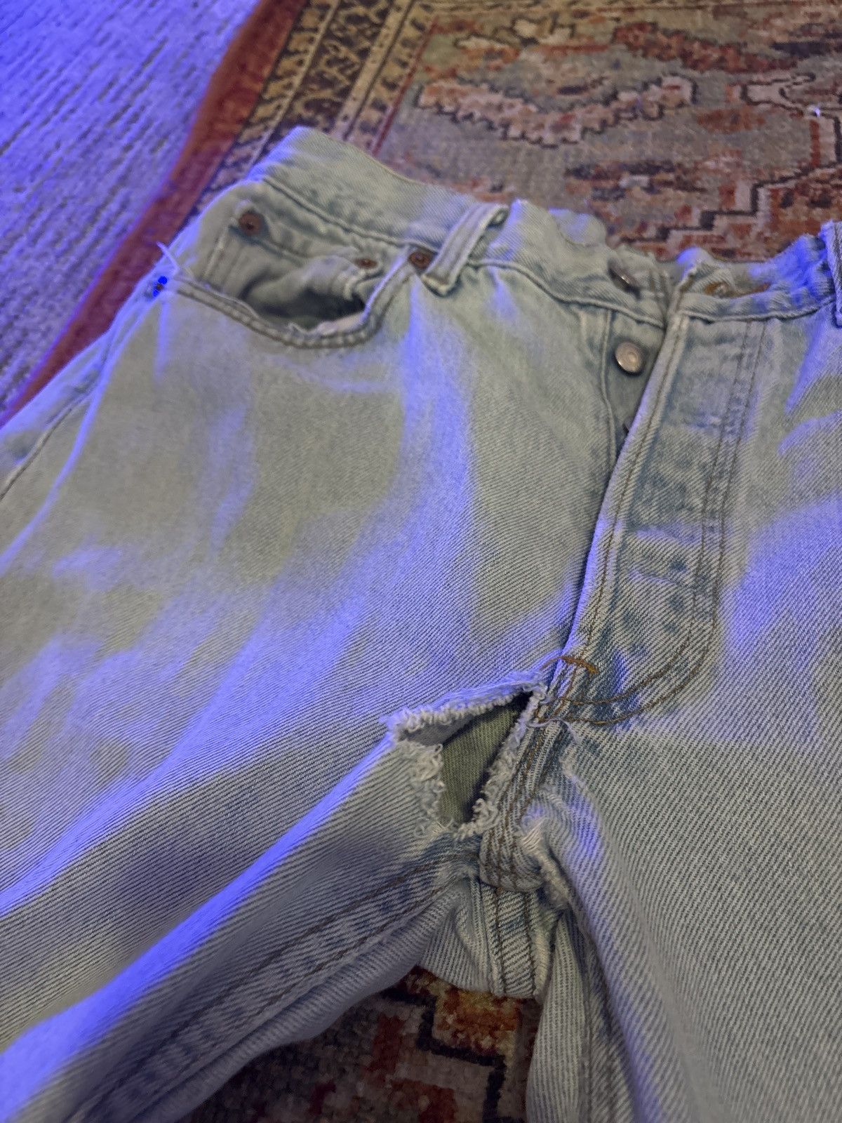 Levi's LEVIS 501 33x30 Light Blue Wash Size US 33 - 4 Thumbnail