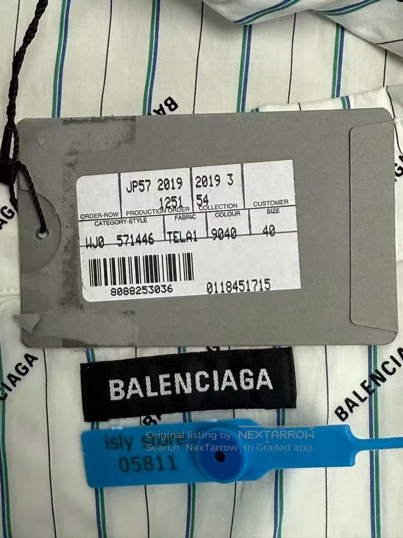 Balenciaga Balenciaga Size 40 Barrage Patchwork Short Sleeve Shirt Ja Size US M / EU 48-50 / 2 - 4 Thumbnail