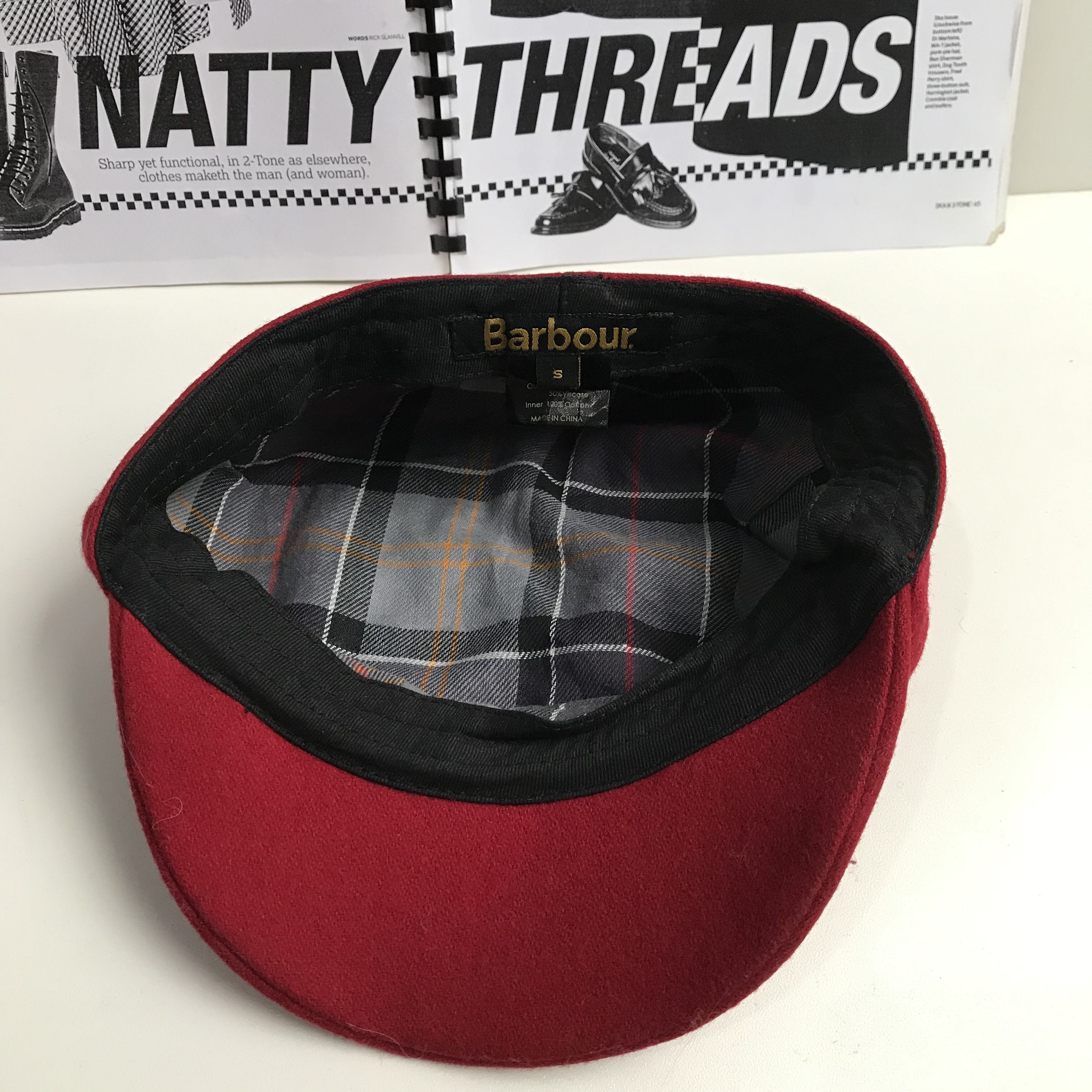 Barbour Vintage Barbour bothal bakerboy in Red Patrol Cap Size S Size ONE SIZE - 8 Thumbnail