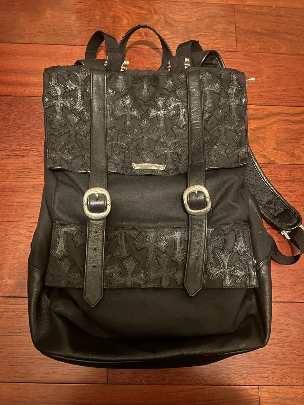 楽天市場】CHROME HEARTS BACKPACK BLACK LEATHER クロムハーツ