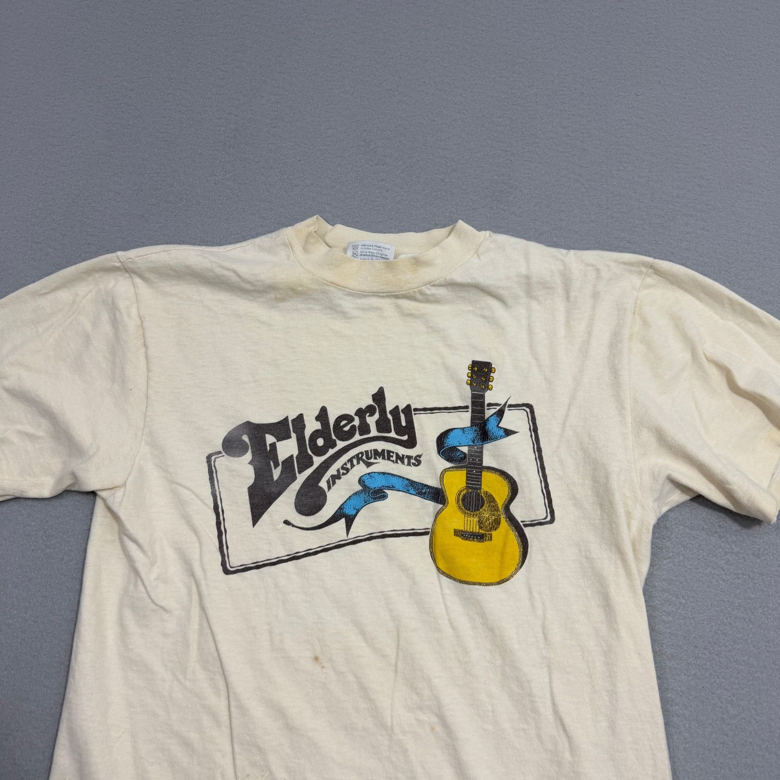 Vintage Vintage Elderly Instruments Shirt Size Medium Ivory 80s Size US M / EU 48-50 / 2 - 3 Thumbnail
