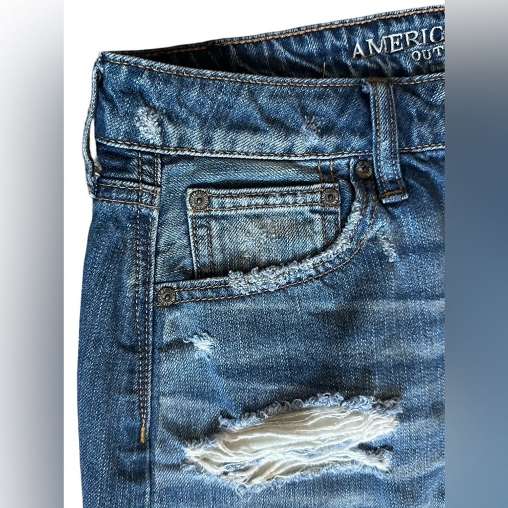 American Eagle Outfitters American Eagle Denim Mini Skirt Blue Women's Size 6. Size 28" / US 6 / IT 42 - 4 Thumbnail