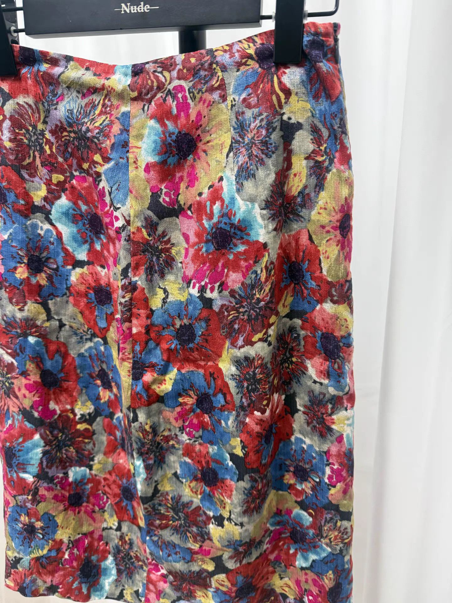 Dries Van Noten Dries van noten Oil Painting Flower Skirt K20 Size 26" / US 2 / IT 38 - 2 Thumbnail