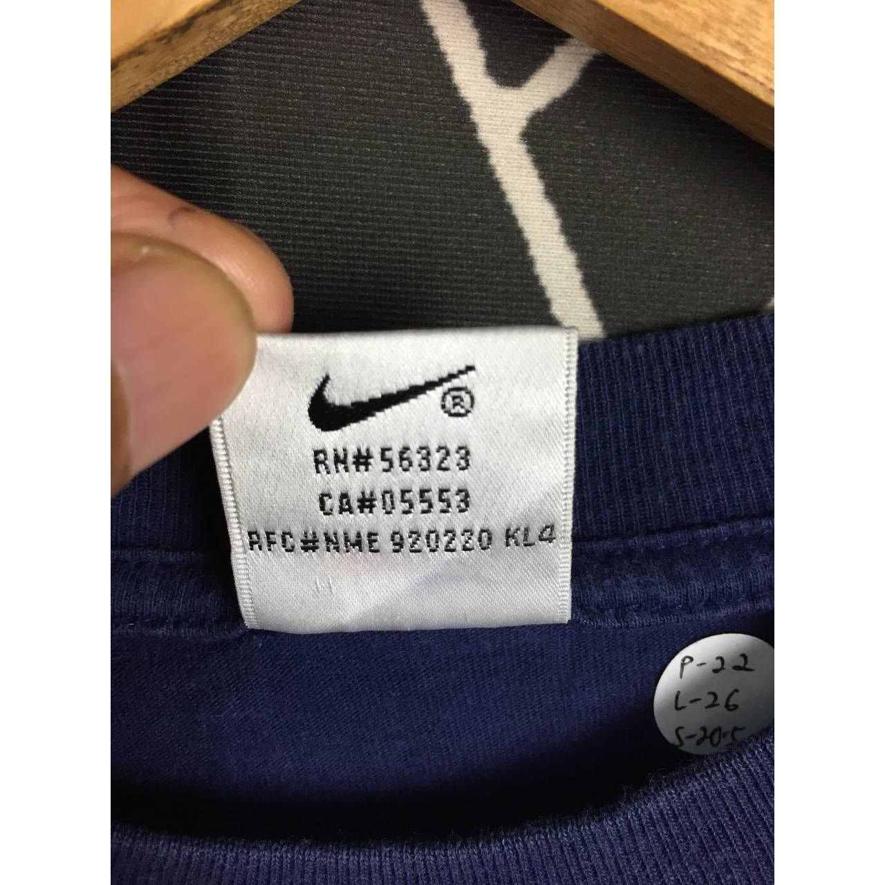 Nike × Vintage Vtg 90s Nike Swoosh Embroidered Logo Longsleeve Tee Size US L / EU 52-54 / 3 - 11 Thumbnail