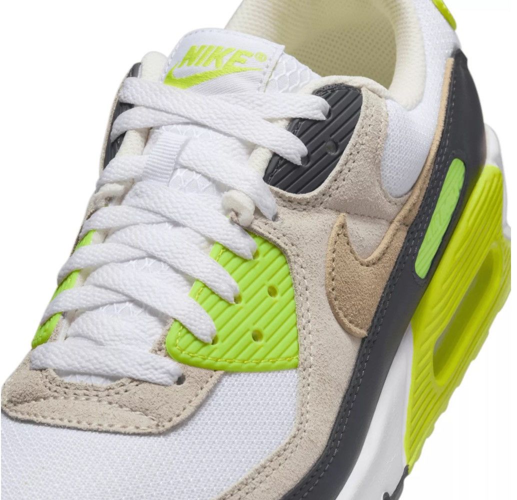 Nike Nike Air Max 90 - White/Khaki-Cyber Size US 10 / EU 43 - 7 Thumbnail