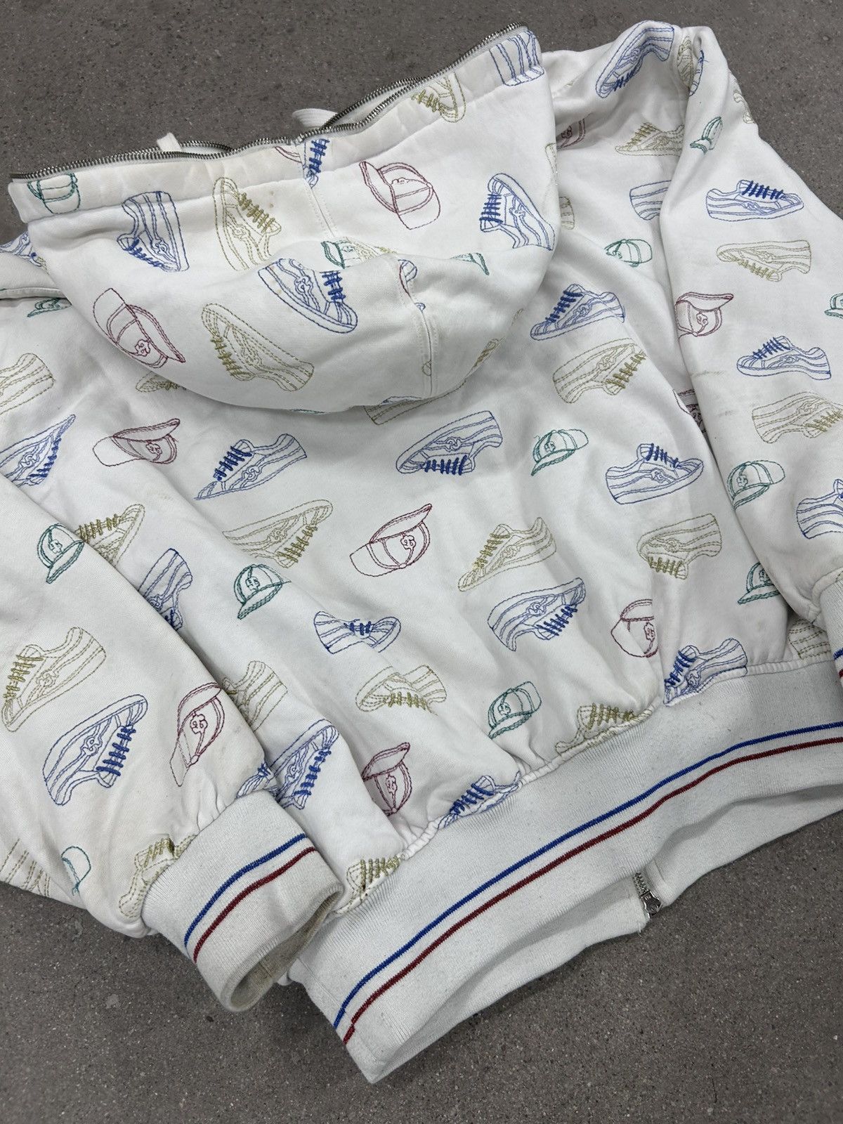 Vintage Vintage y2K Crooked Ink Shark Zip Full Hoodie Size US XL / EU 56 / 4 - 8 Thumbnail