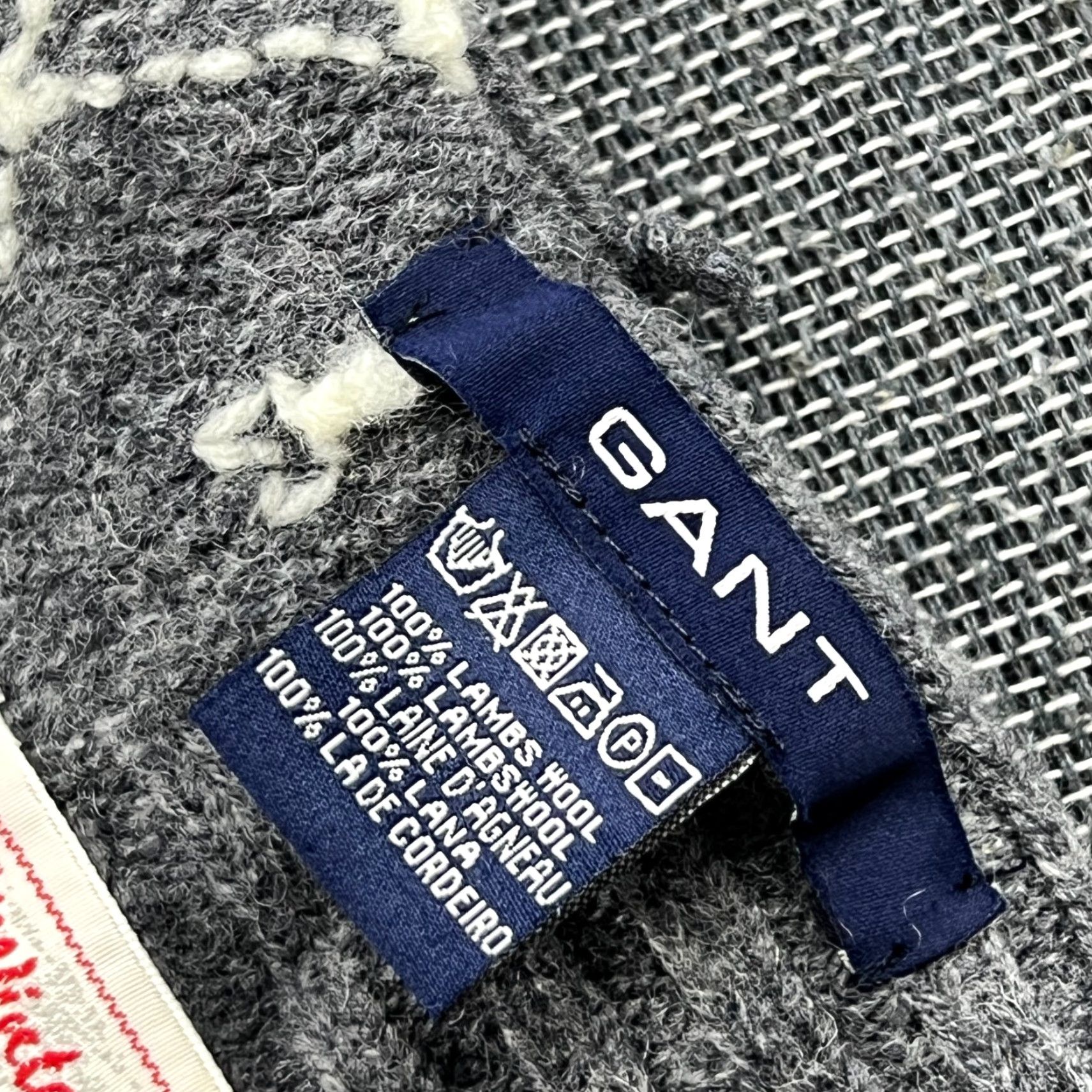 Gant GANT Beanie Hat One Size Gray Wool Snowflake Winter Weave Wool Knit Thermal Unisex Adults Hats Size ONE SIZE - 5 Thumbnail
