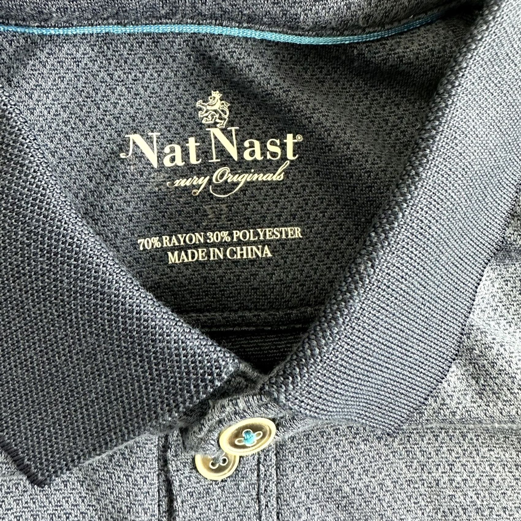 Nat Nast Nat Nast Polo Shirt Adult XL Blue Logo Luxury Originals Casual Rugby Men Size US XL / EU 56 / 4 - 5 Thumbnail