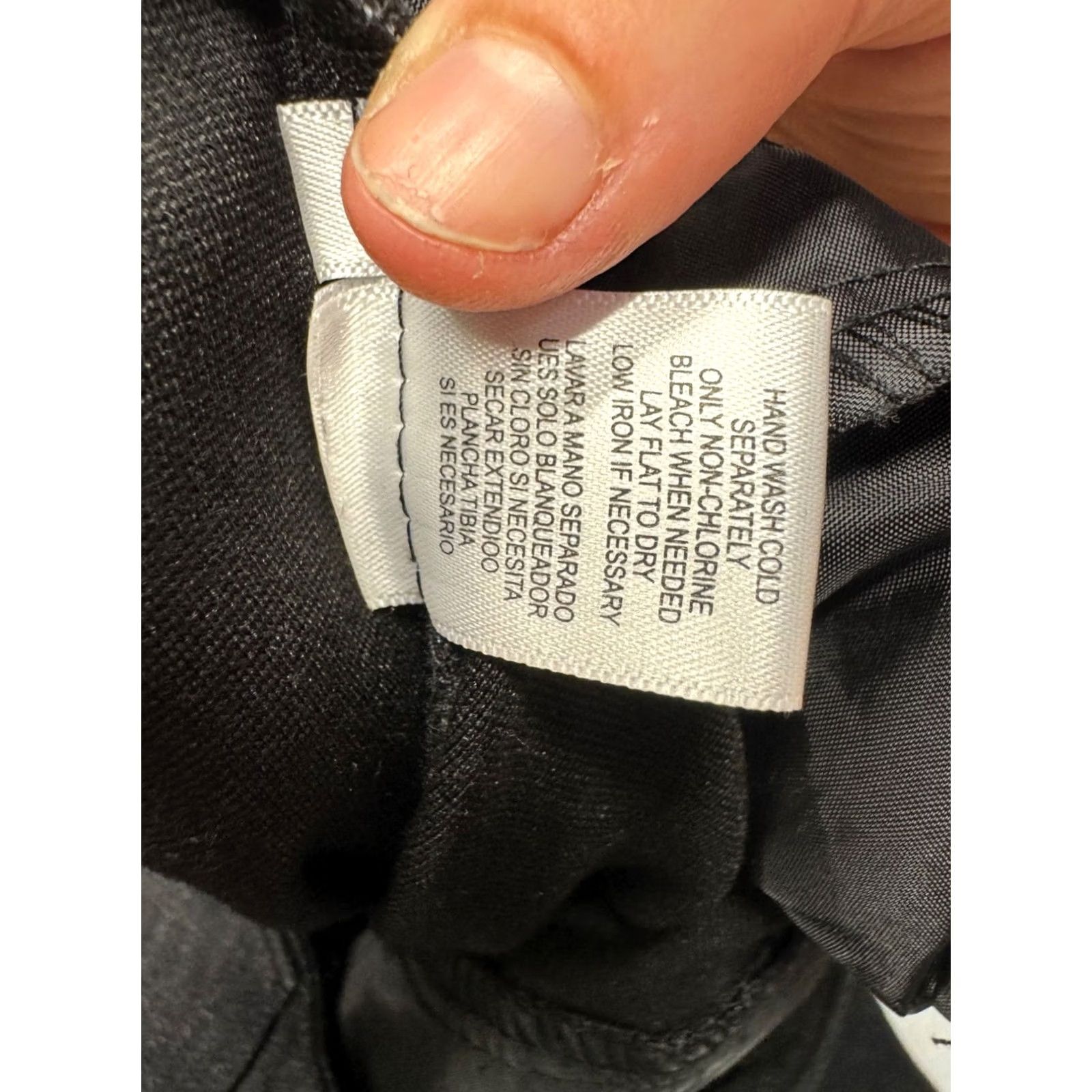 Andrew Marc Andrew Marc Black Straight-Leg Pants Womens 6 35" Length Polyester Rayon Blend Dress Pants Size 28" / US 6 / IT 42 - 5 Thumbnail