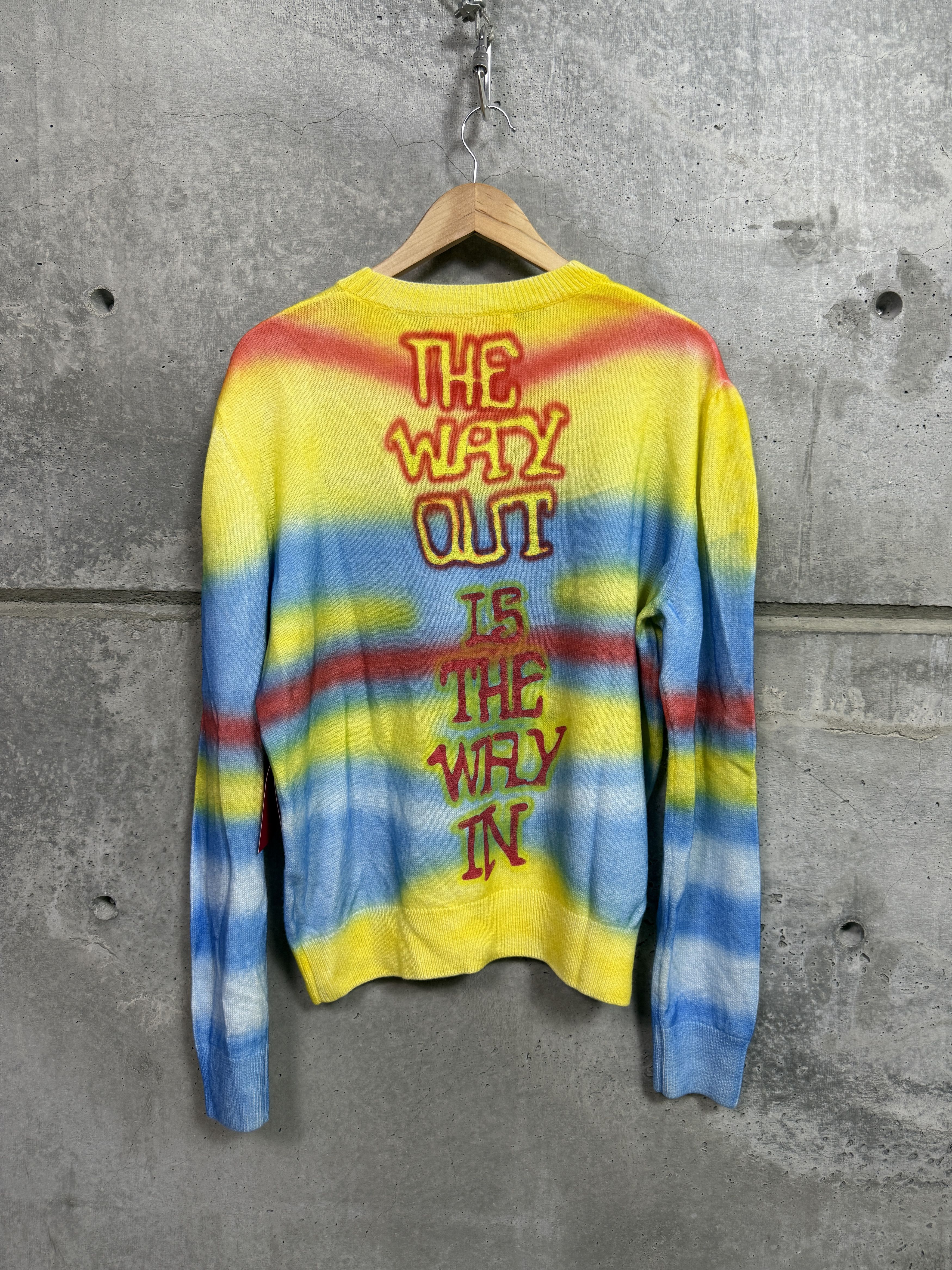 The Elder Statesman $2295 The Elder Statesman Graffiti Crewneck Sweater Size US M / EU 48-50 / 2 - 7 Thumbnail