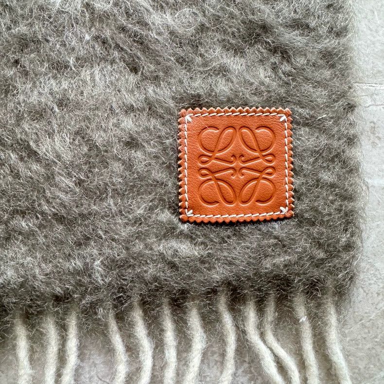 Loewe LOEWE A woolen horsehair mixed scarf for men and women Size ONE SIZE - 2 Thumbnail