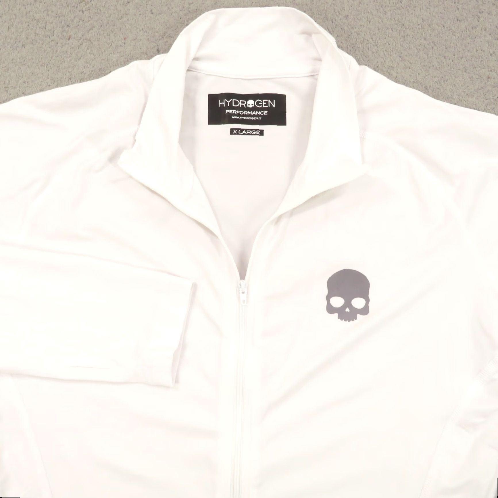 HYDROGEN Hydrogen Tennis Top Women XL White Full Zip Up Compresion Long Sleeve Shirt Golf Size XL / US 12-14 / IT 48-50 - 3 Thumbnail