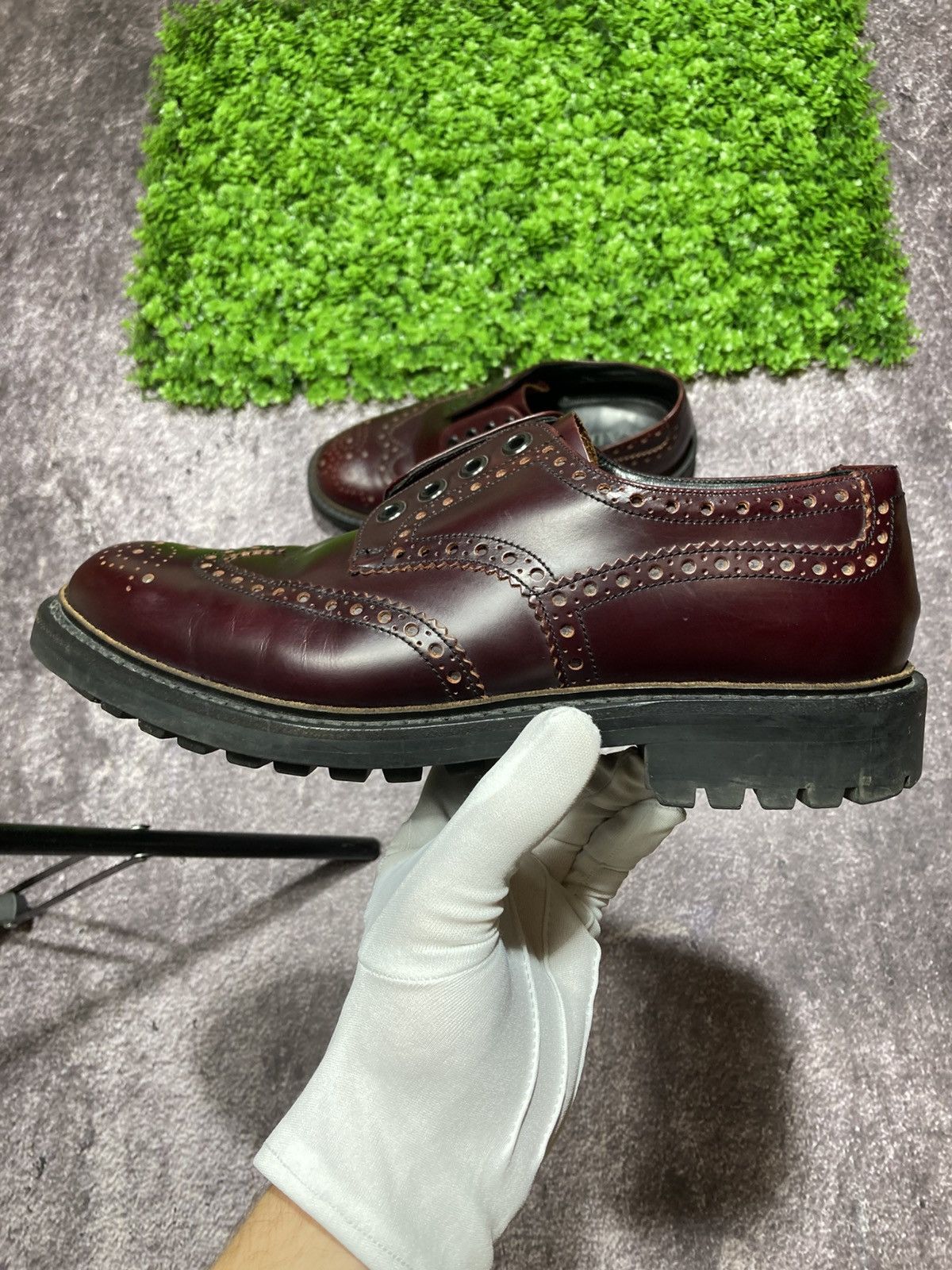 Prada PRADA Leather Brogue Shoes Commando Derby UK7.5 EU41 US8.5 Size US 8.5 / EU 41-42 - 2 Thumbnail