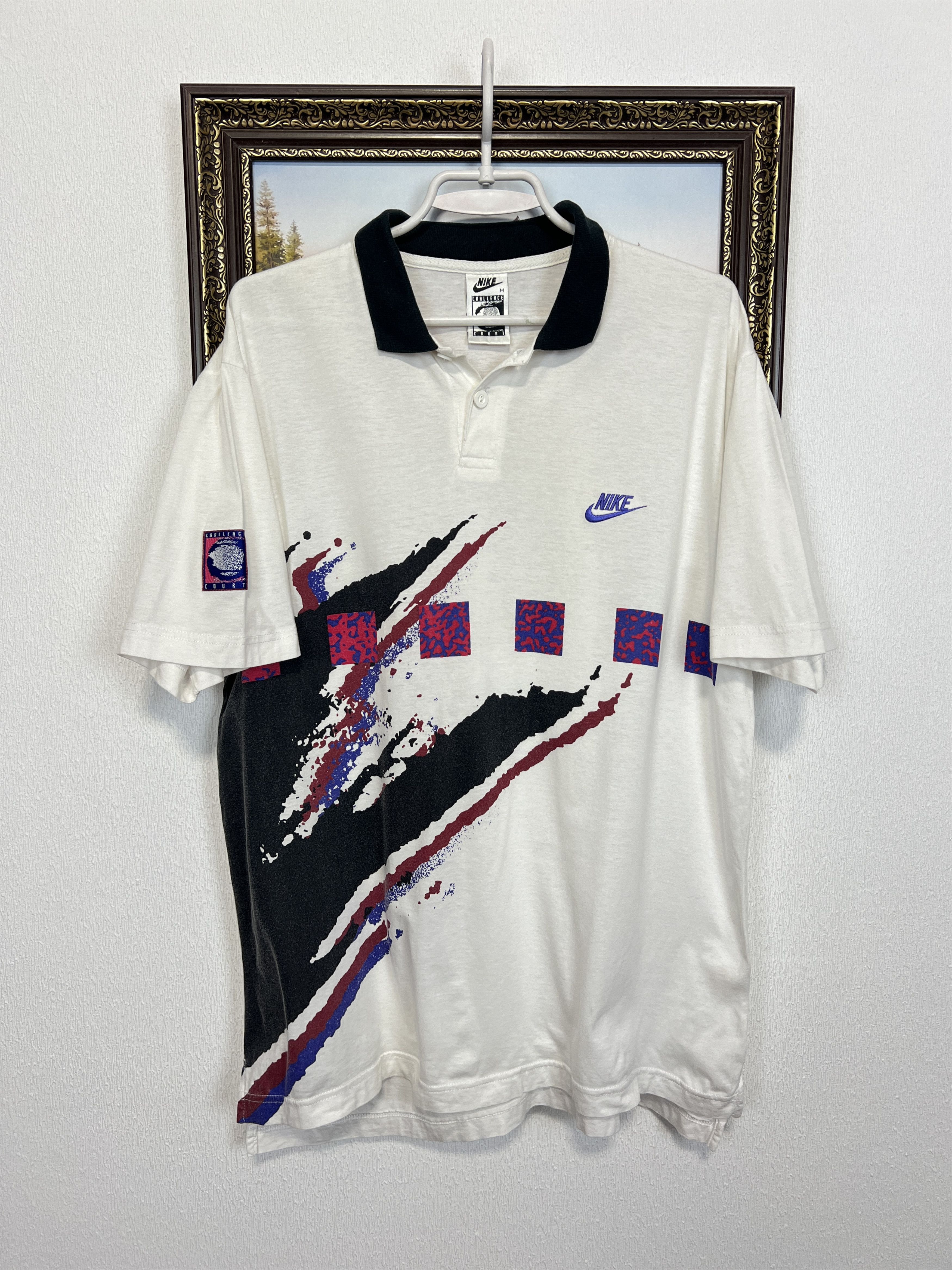Nike Nike Challenge Court Andre Agassi Shirt Tennis Polo Rare Size US M / EU 48-50 / 2 - 1 Thumbnail