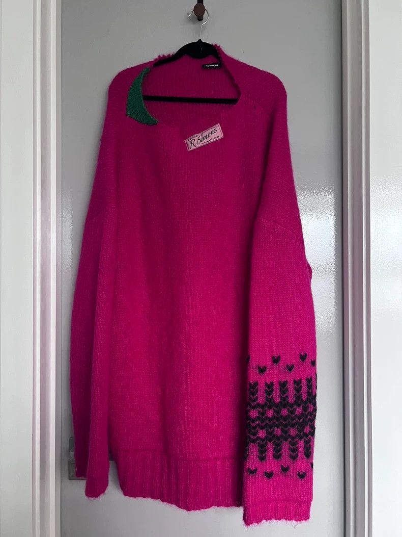 Raf Simons Raf Simons 2022 Pink Knit Sweater Size US XL / EU 56 / 4 - 1 Thumbnail
