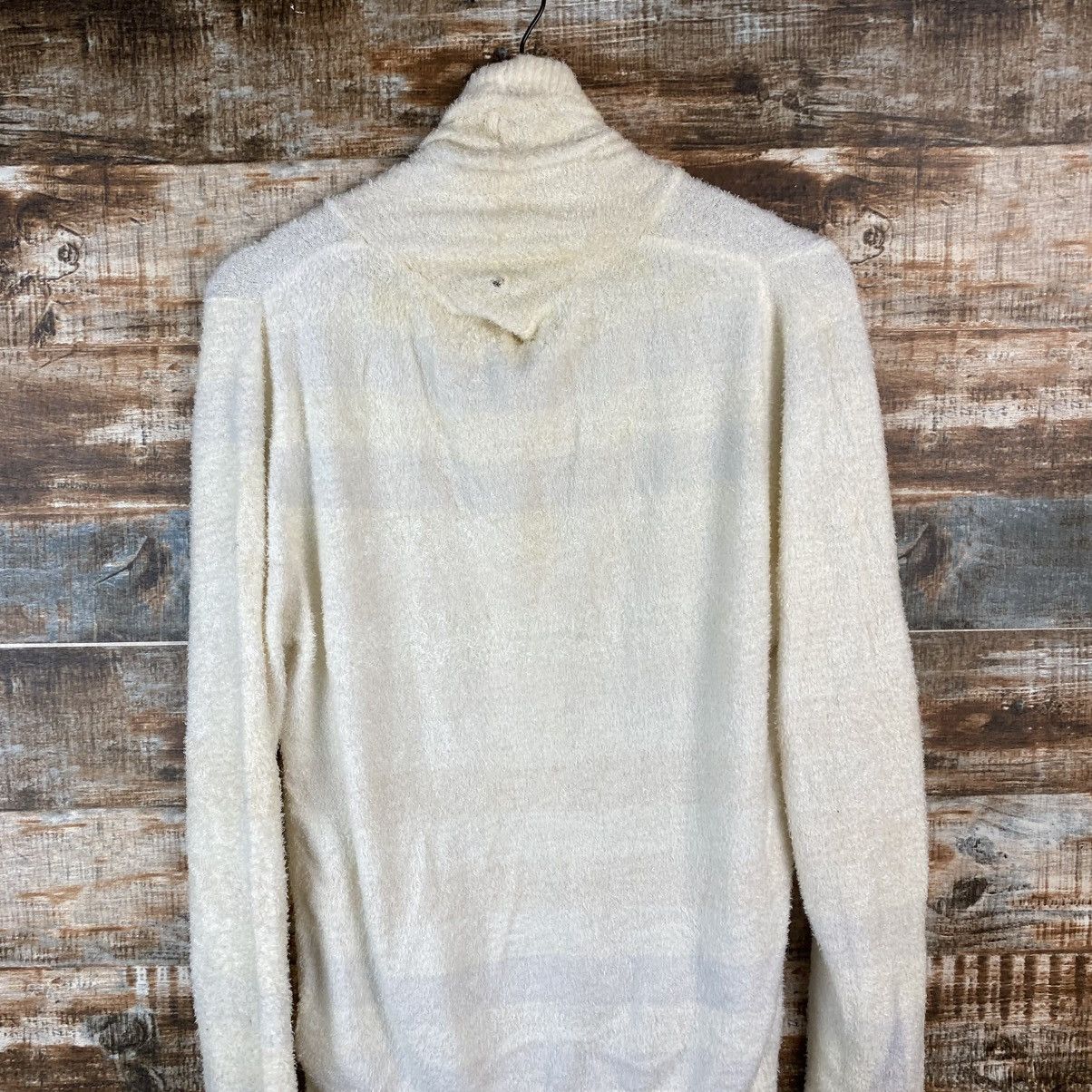 Japanese Brand DL Pique White fur shaggy Knitwear #C1041 Size M / US 6-8 / IT 42-44 - 15 Thumbnail