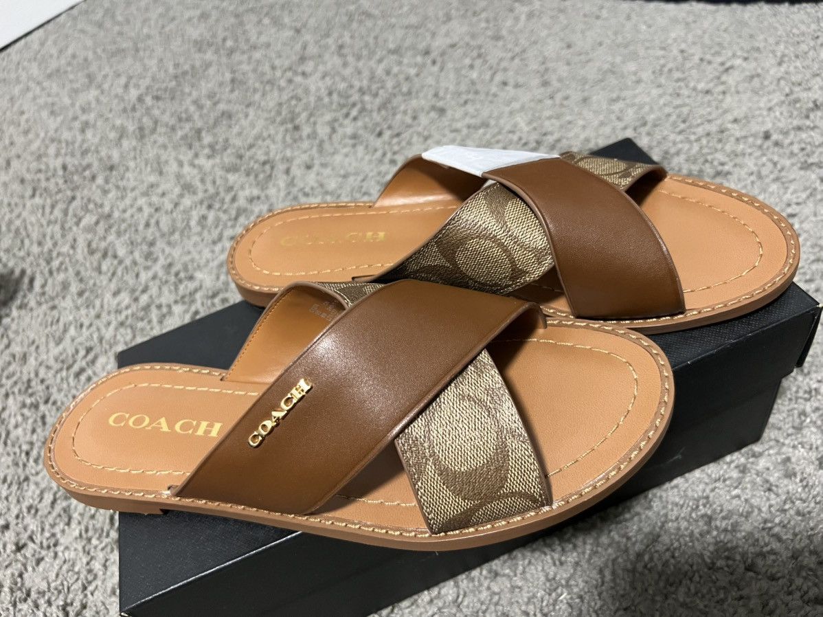 Coach Brown Coach Sandals Brand New Size US 8 / IT 38 - 2 Thumbnail