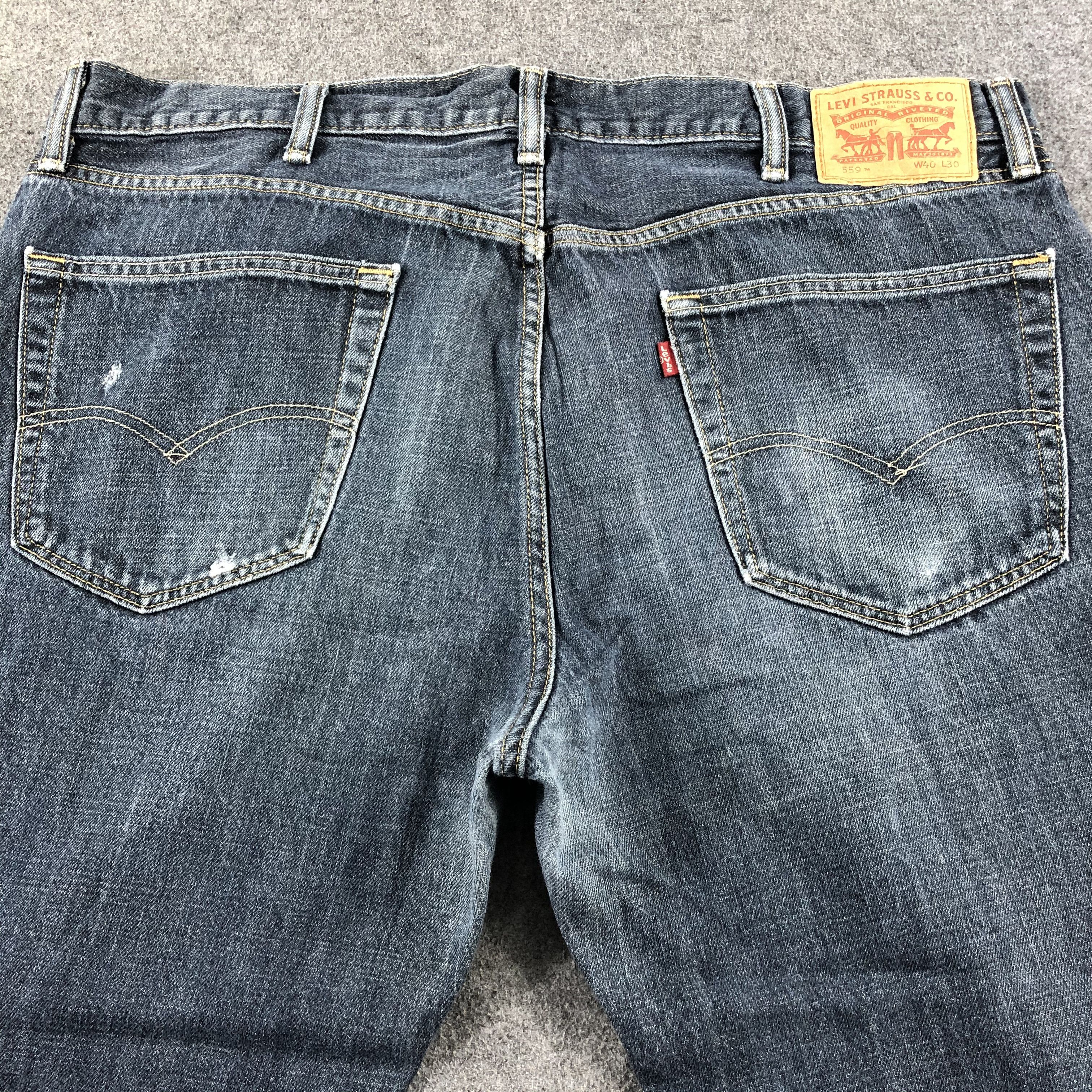 Levi's Vintage Blue Wash Levis 559 Jeans-J2661 Size US 42 / EU 58 - 4 Thumbnail