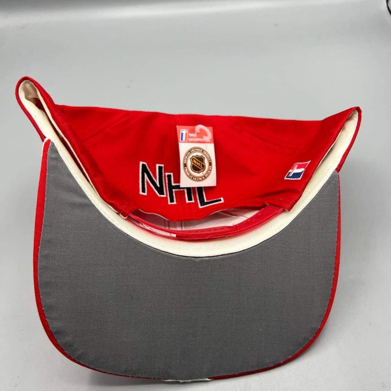 Twins Enterprise Inc. × Vintage Detroit Red Wings Hat Men Red Twins Enterprise NHL Snap Back Size ONE SIZE - 3 Thumbnail