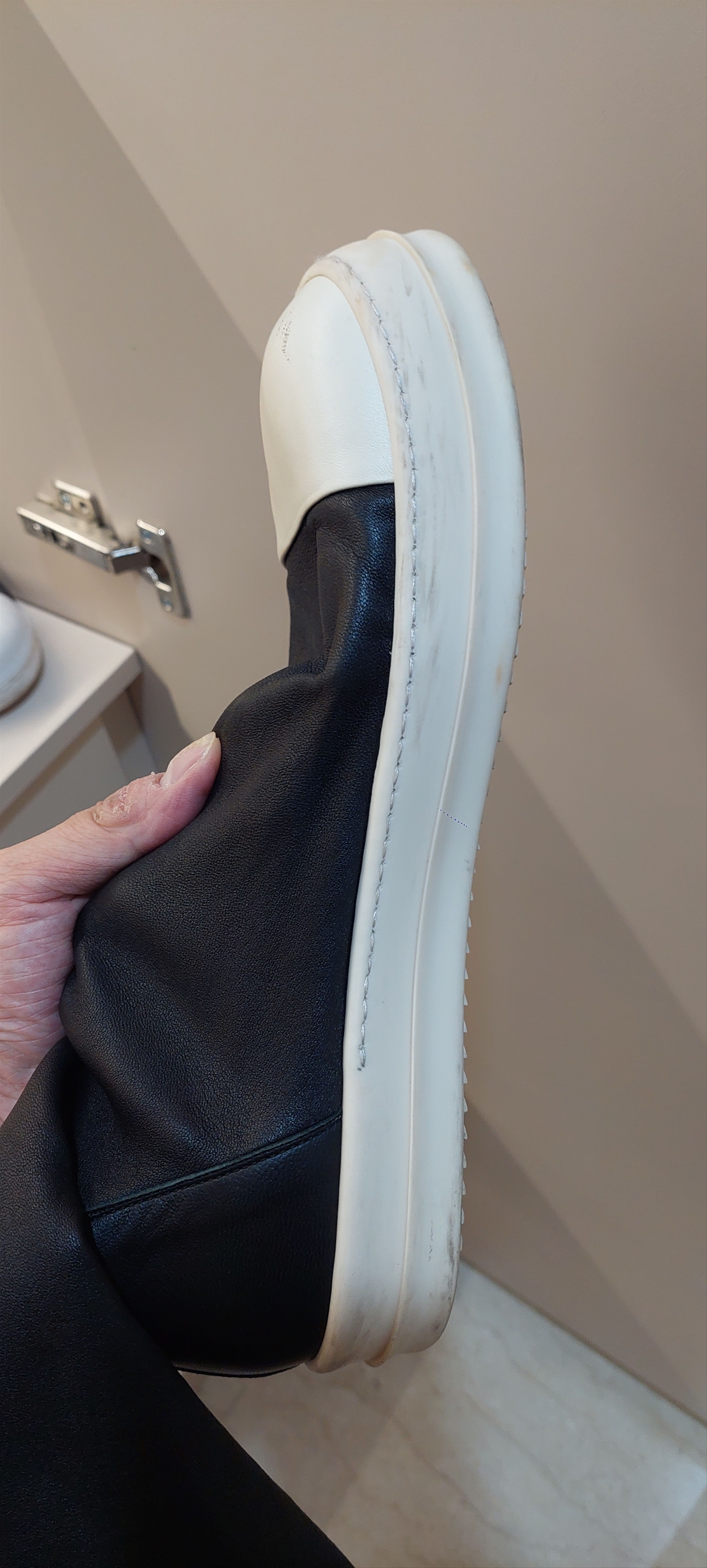 Rick Owens Rick Owens Leather Sock Ramones Size US 10 / EU 43 - 14 Thumbnail