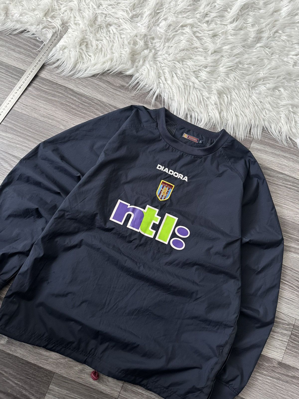Diadora Diadora Vintage Aston Villa 2000-2002 Navy Blue sweatshirt Size US L / EU 52-54 / 3 - 2 Thumbnail