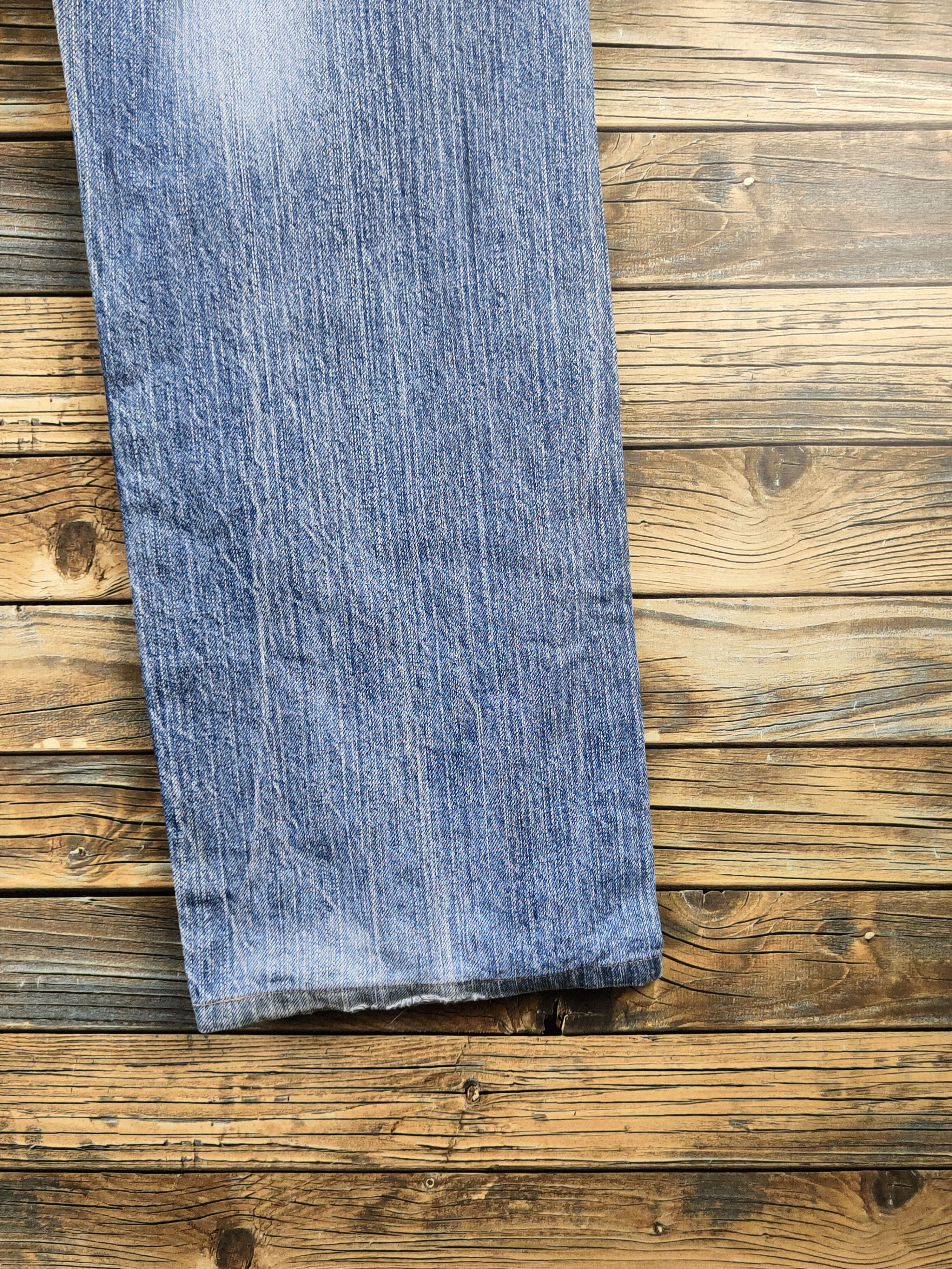 Edwin Edwin Blue Distressed Ripped Jeans #S2887 Size US 33 - 12 Thumbnail