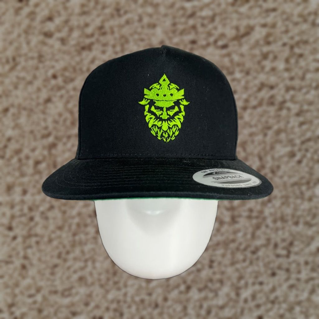 Logo 7 Throne Brewing Hat Snap Back Adult Black Cotton Hops Logo Brewery Cap Size ONE SIZE - 1 Thumbnail