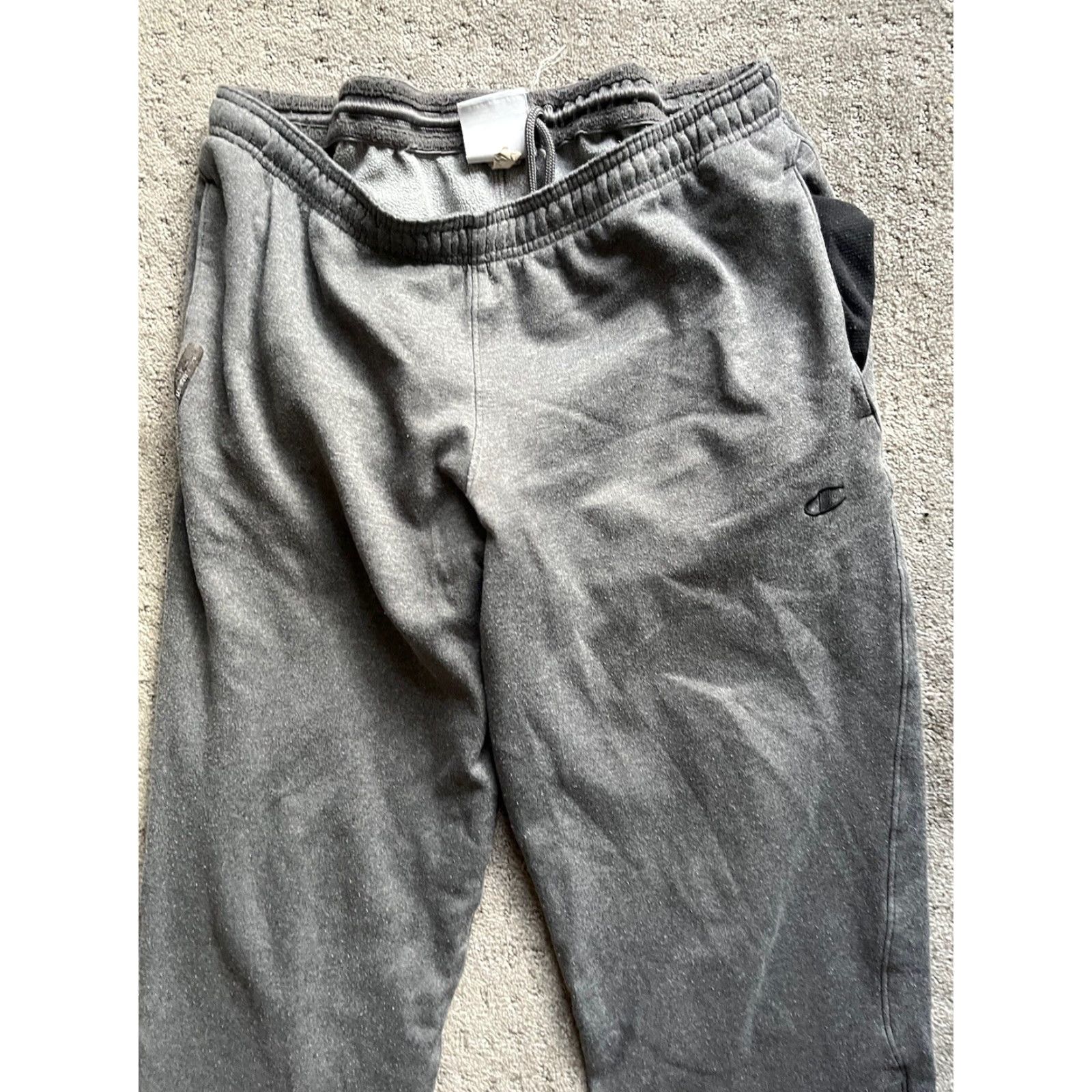 Champion Champion Sweatpants Men's Medium Authentic Athleticwear Polyester Logo Gray Size US 31 - 2 Thumbnail