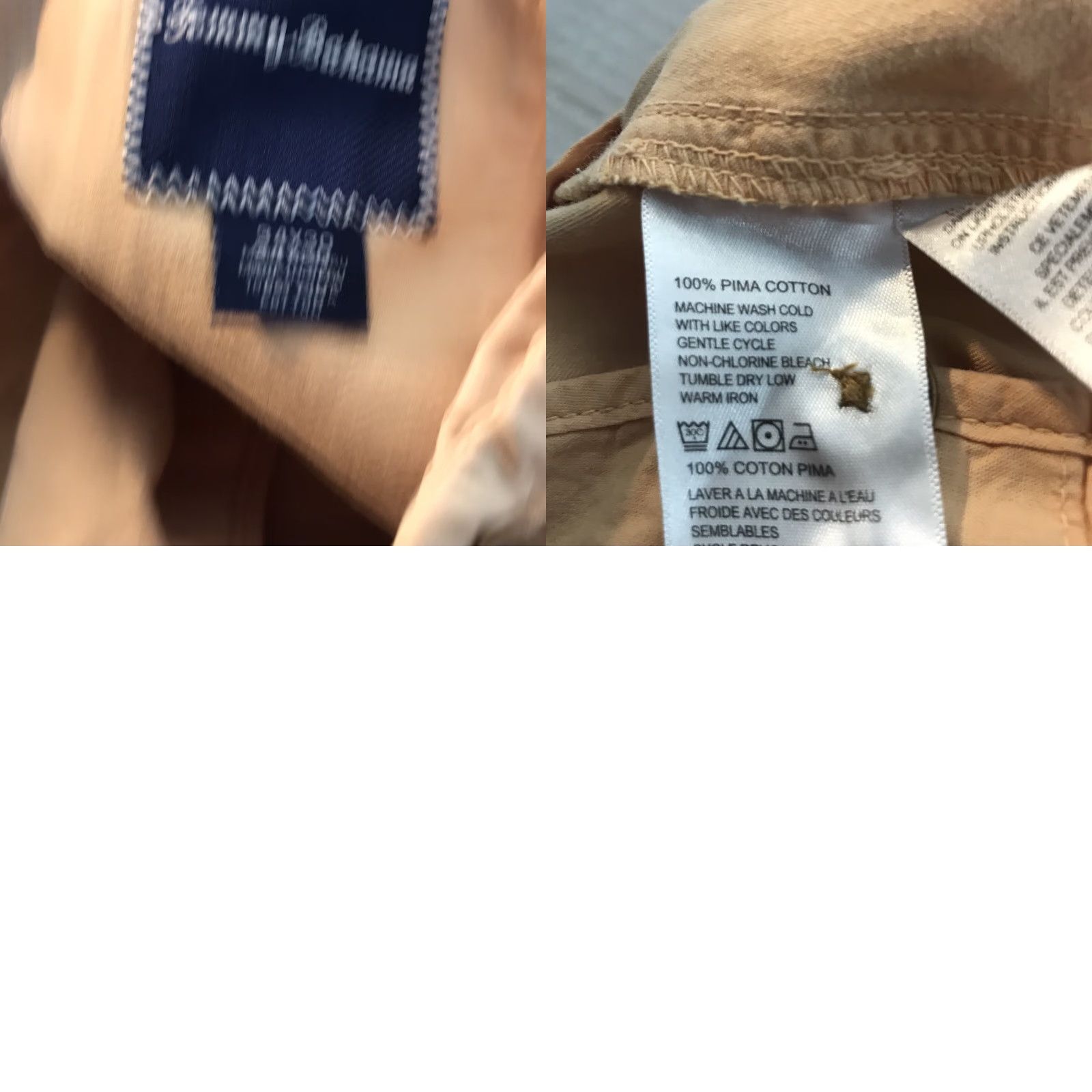 Tommy Bahama Tommy Bahama Men's Pima Cotton Pants Size 34x30 Lt Peach Khakis Dress Casual Summer Fall Spring Size US 34 / EU 50 - 8 Thumbnail