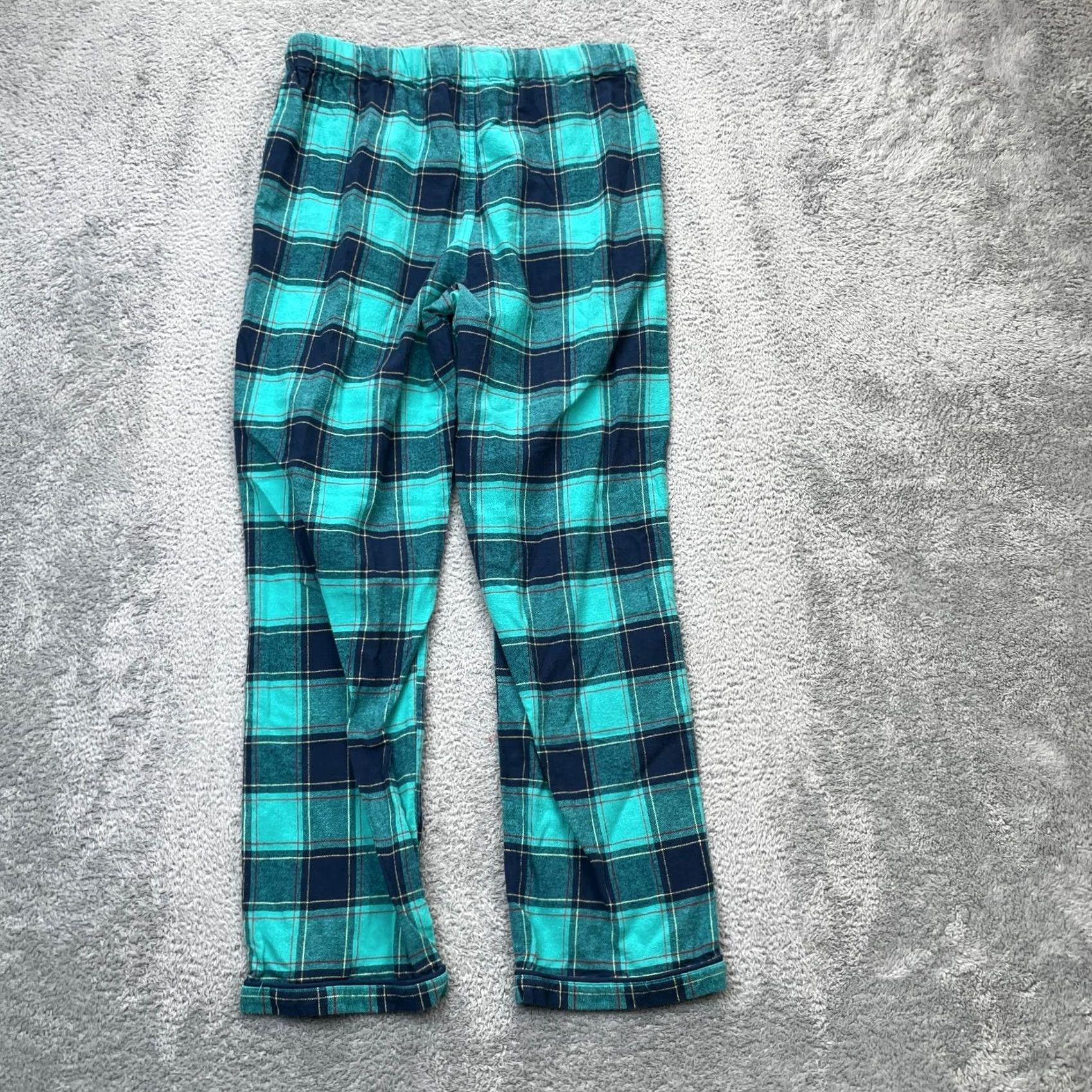 Lands' End Lands' End Pants Womens Medium Green Plaid Cotton Flannel Drawstring Pajama Bottoms Mens? Womens? Size 32" / US 10 / IT 46 - 2 Thumbnail