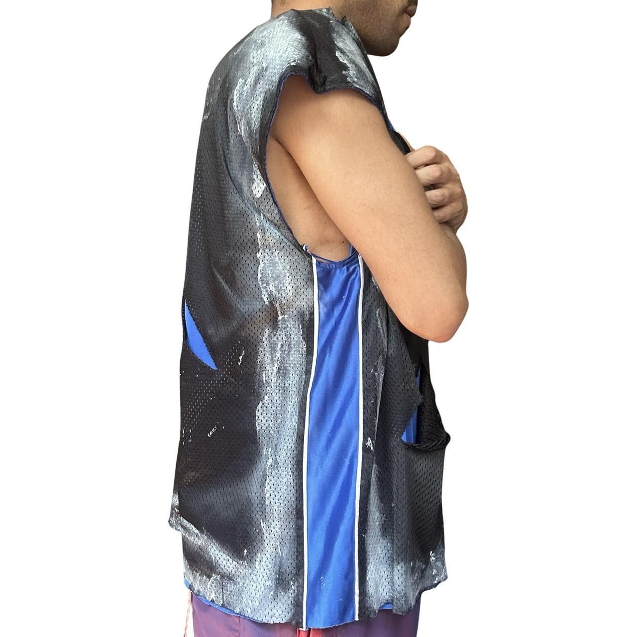 Starter ASTROBOI* x Starter Black & Blue Ripped Mesh Tank Top - XXL Size US XXL / EU 58 / 5 - 6 Thumbnail