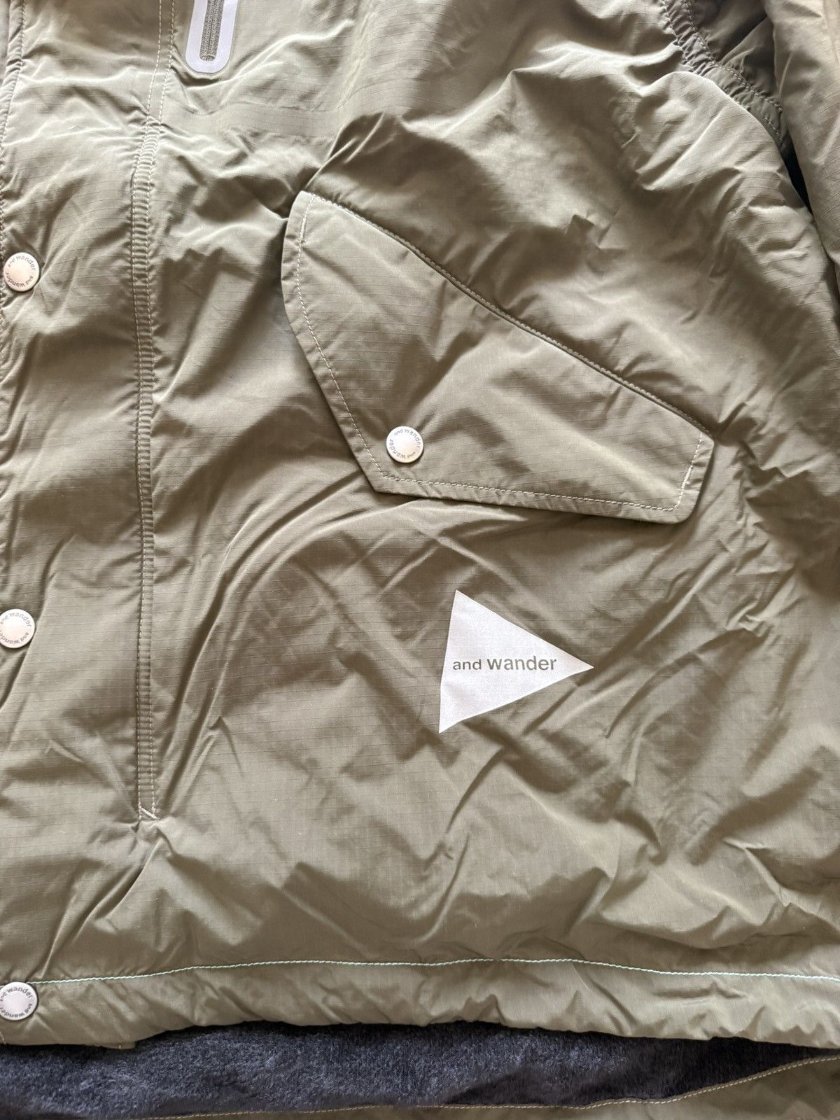 And Wander × HIDDEN and wander x Hidden NY Jacket L XL Olive Technical Parka Size US XL / EU 56 / 4 - 3 Thumbnail