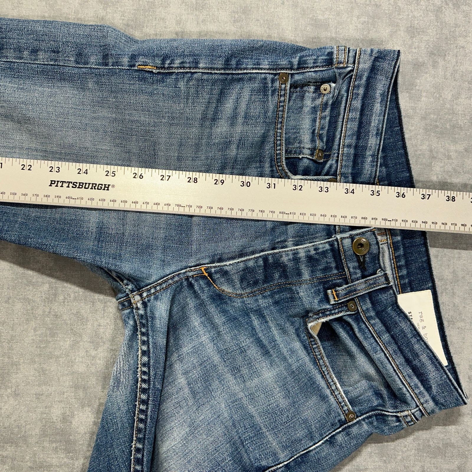 Rag & Bone Rag and Bone Fit 2 Slim dillon street jeans ankle mens 28x26 Size US 28 / EU 44 - 9 Thumbnail