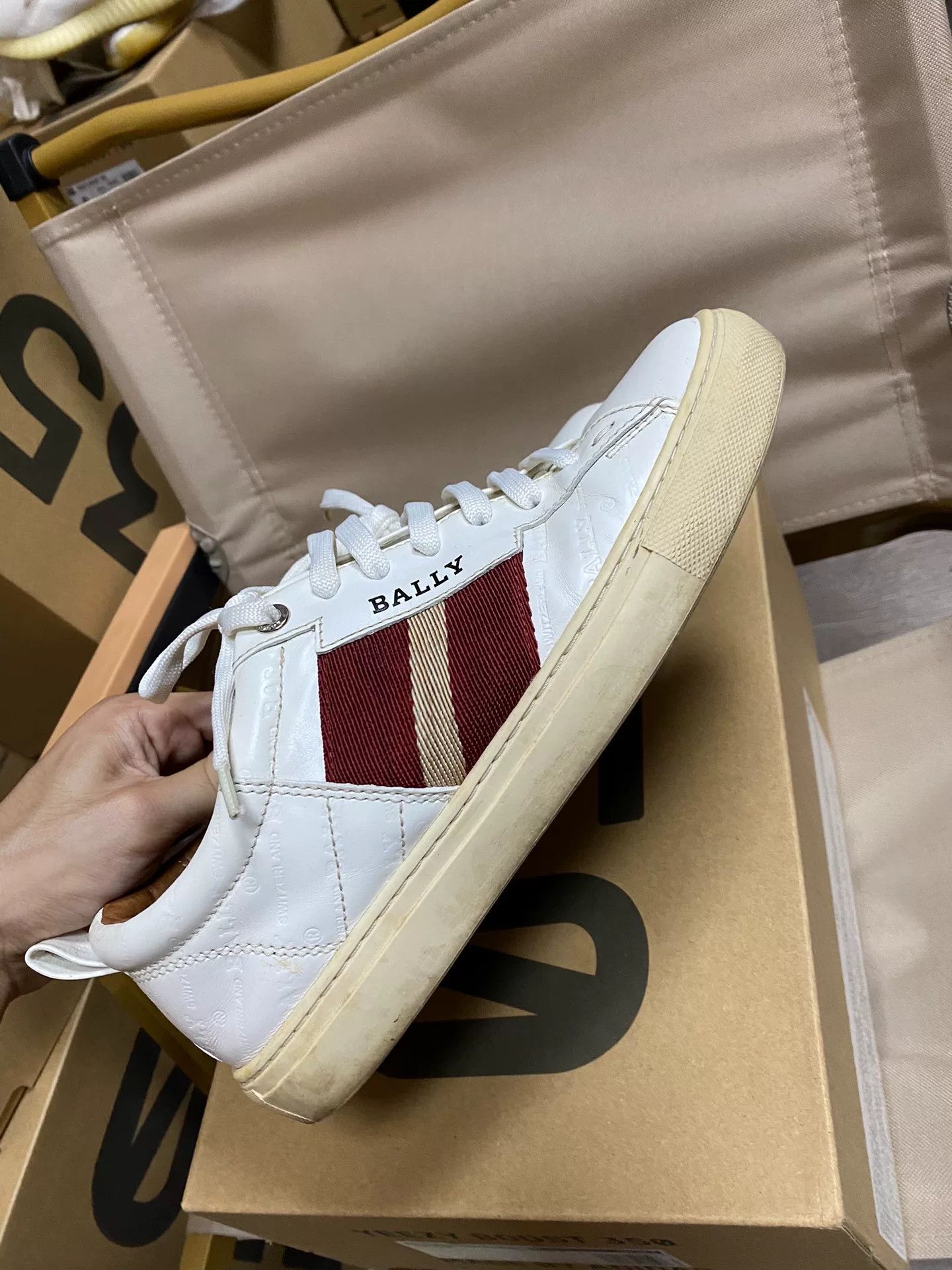 Bally Bally Leather White Lowtop Sneakers 40 Men Size US 7.5 / EU 40-41 - 1 Thumbnail