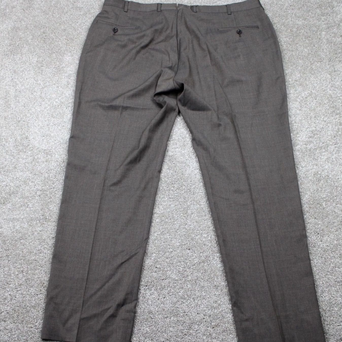 Brooks Brothers Brooks Brothers Pants Men 42x30 Gray Dress Pants Regular Straight Front/Back Elastic Stretch Pockets 1818 Merino Wool Cotton Size US 42 / EU 58 - 6 Thumbnail