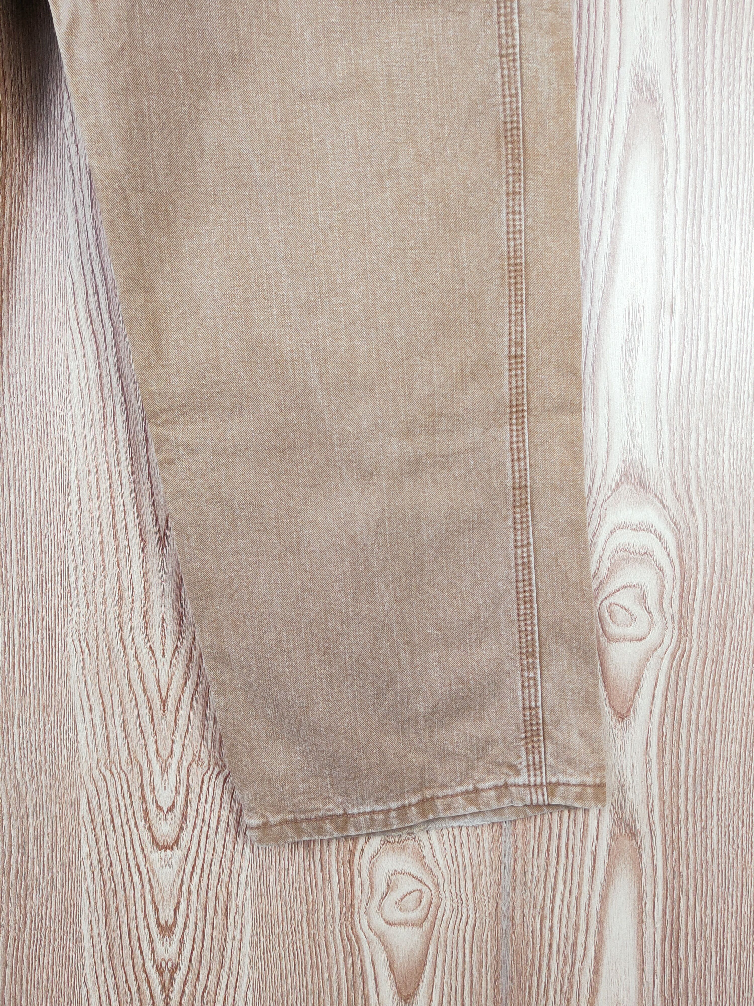 Lee Lee Dungarees Carpenter Brown Distressed Ripped Jeans #W109 Size US 32 / EU 48 - 6 Thumbnail