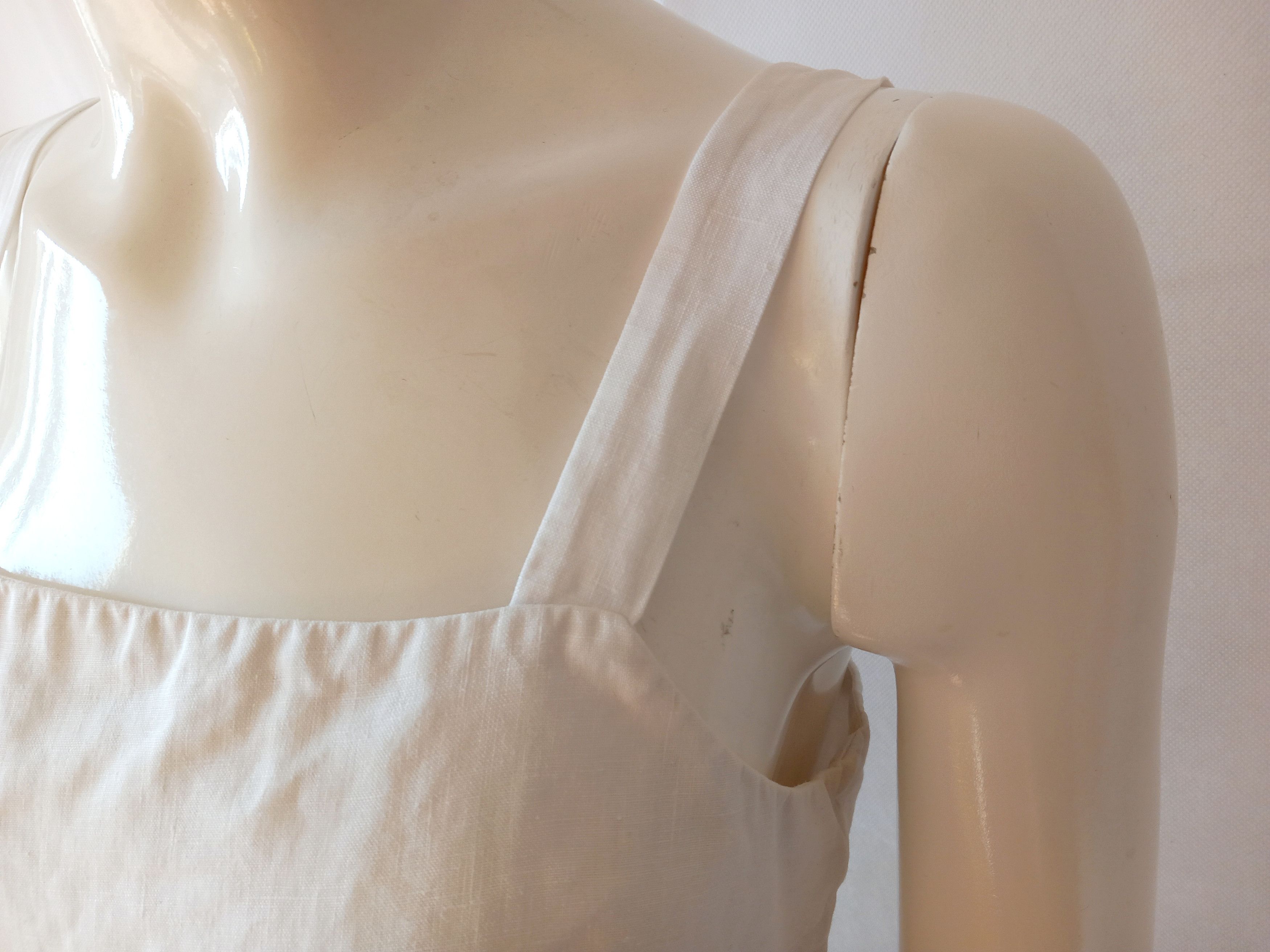 Emanuel Ungaro Vintage Emanuel Ungaro white linen dress XL Size XL / US 12-14 / IT 48-50 - 4 Thumbnail