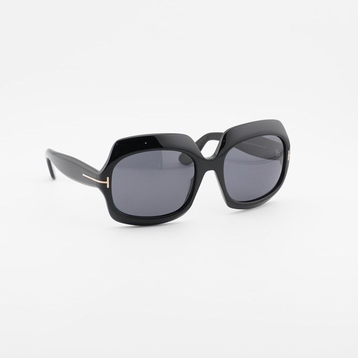 Tom Ford Tom Ford Ren FT1155 01A Sunglasses Black Square Frame Size ONE SIZE - 5 Thumbnail