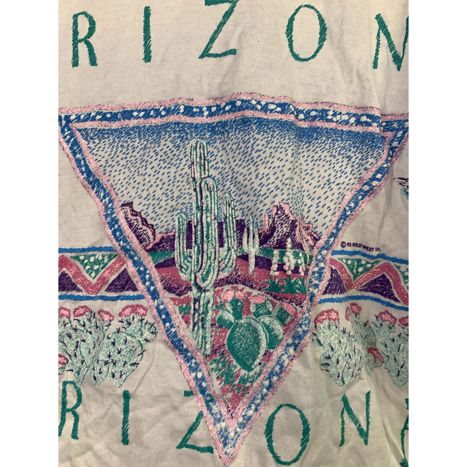 Jerzees Vintage Test Print Shirt Grand Canyon Arizona White M Tee Size US M / EU 48-50 / 2 - 18 Thumbnail
