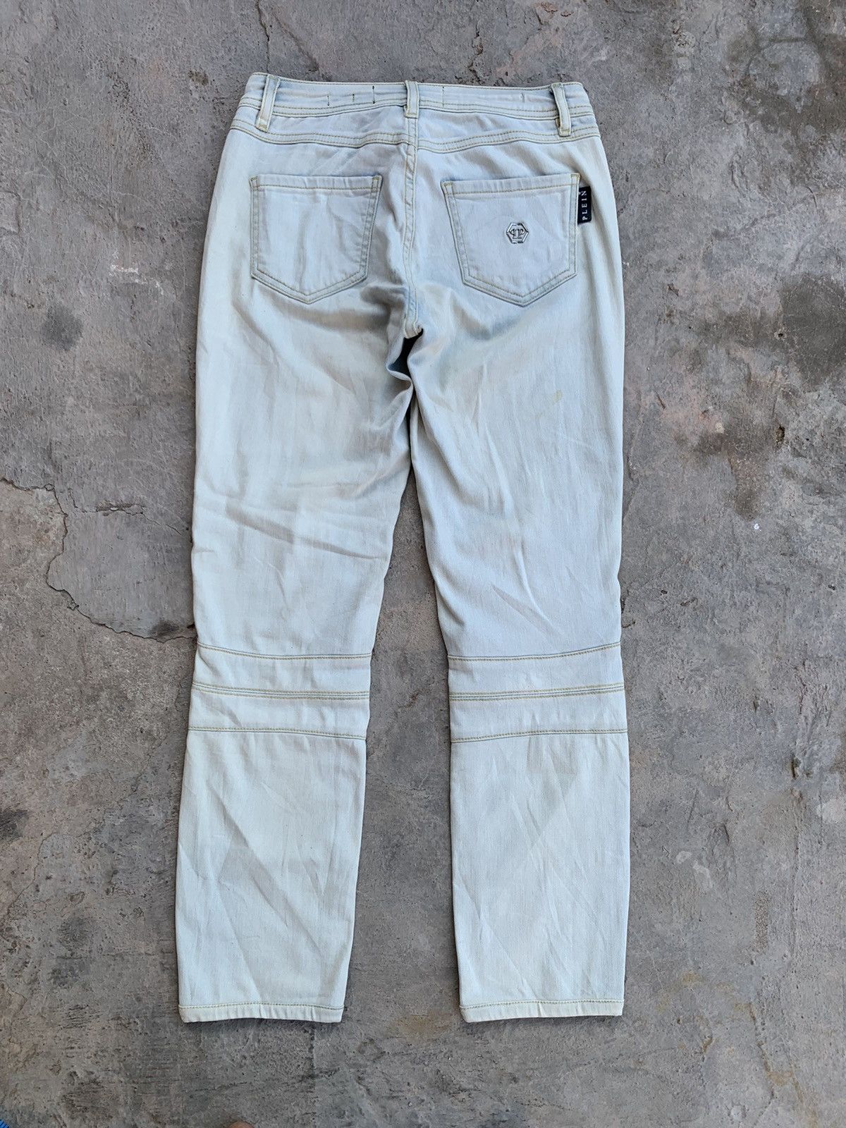 Philipp Plein Phillip Plein jegging biker denim jeans Size 27" / US 4 / IT 40 - 10 Thumbnail